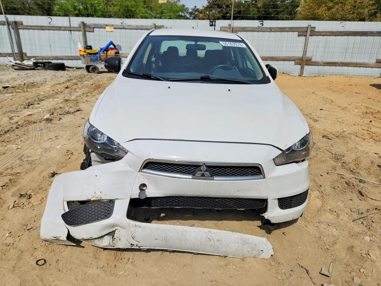 2015 Mitsubishi Lancer Es White vin: JA32U2FU3FU023260