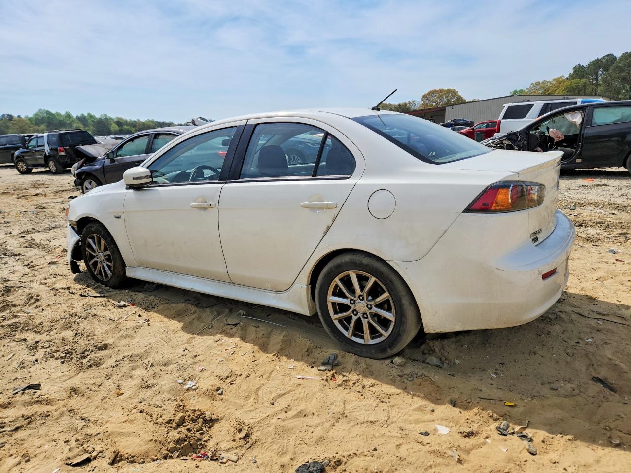 2015 Mitsubishi Lancer Es White vin: JA32U2FU3FU023260