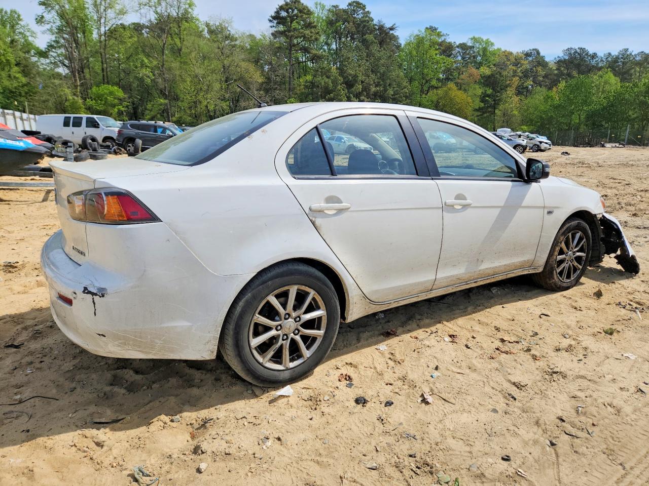 2015 Mitsubishi Lancer Es White vin: JA32U2FU3FU023260