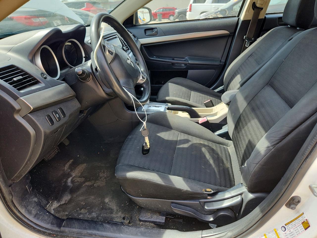 2015 Mitsubishi Lancer Es White vin: JA32U2FU3FU023260
