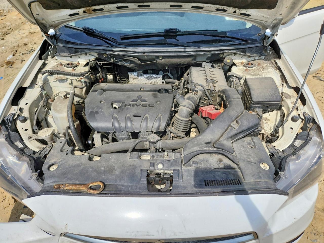 2015 Mitsubishi Lancer Es White vin: JA32U2FU3FU023260