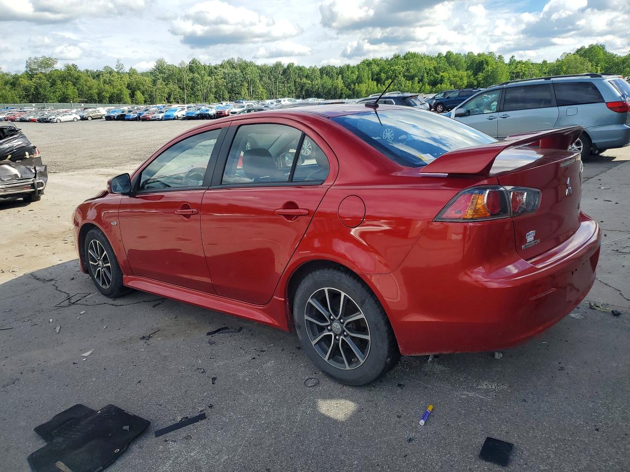 2015 Mitsubishi Lancer Es Red vin: JA32U2FU3FU600787