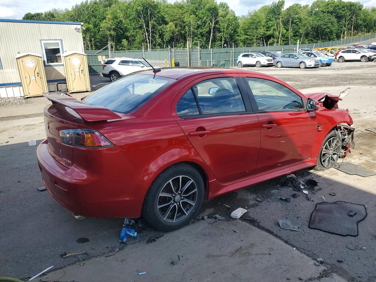2015 Mitsubishi Lancer Es Red vin: JA32U2FU3FU600787