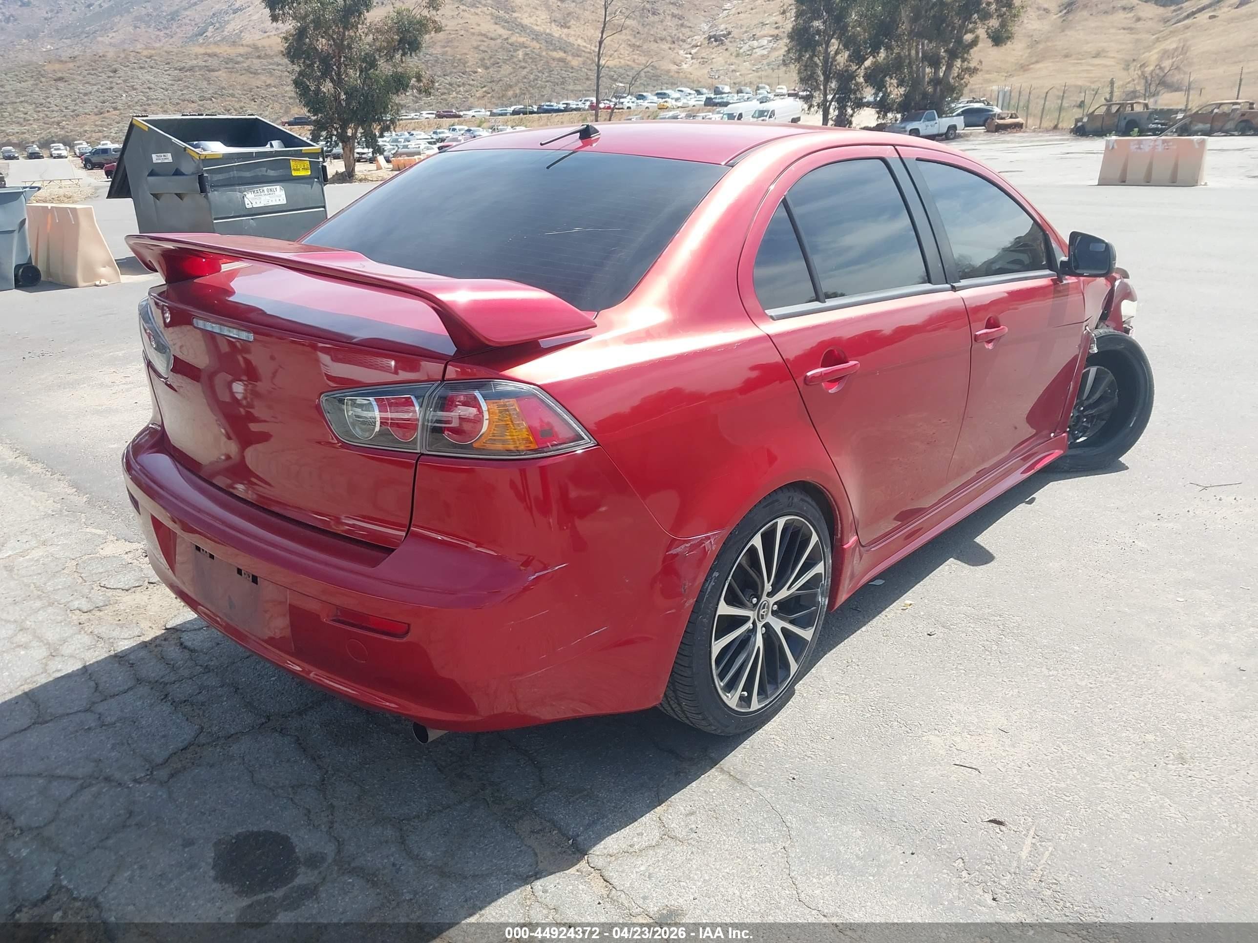 2010 Mitsubishi Lancer Es Red vin: JA32U2FU4AU007464