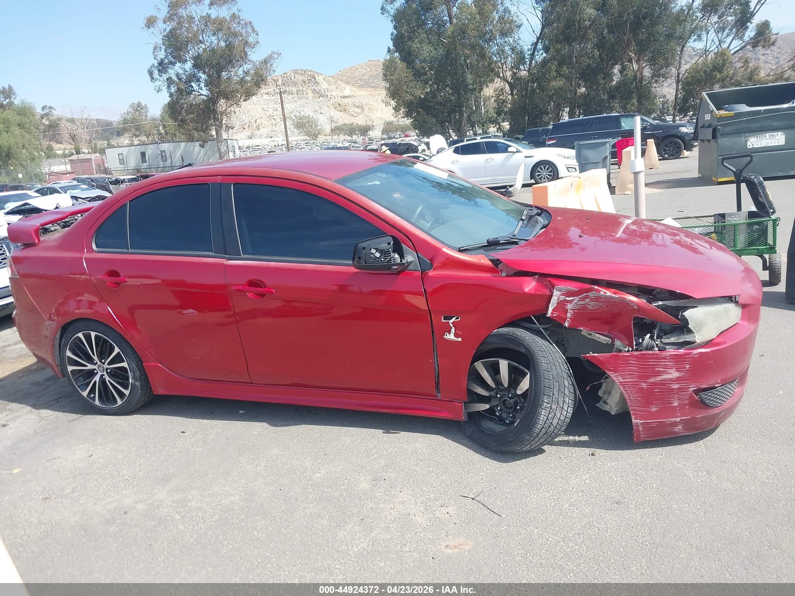 2010 Mitsubishi Lancer Es Red vin: JA32U2FU4AU007464