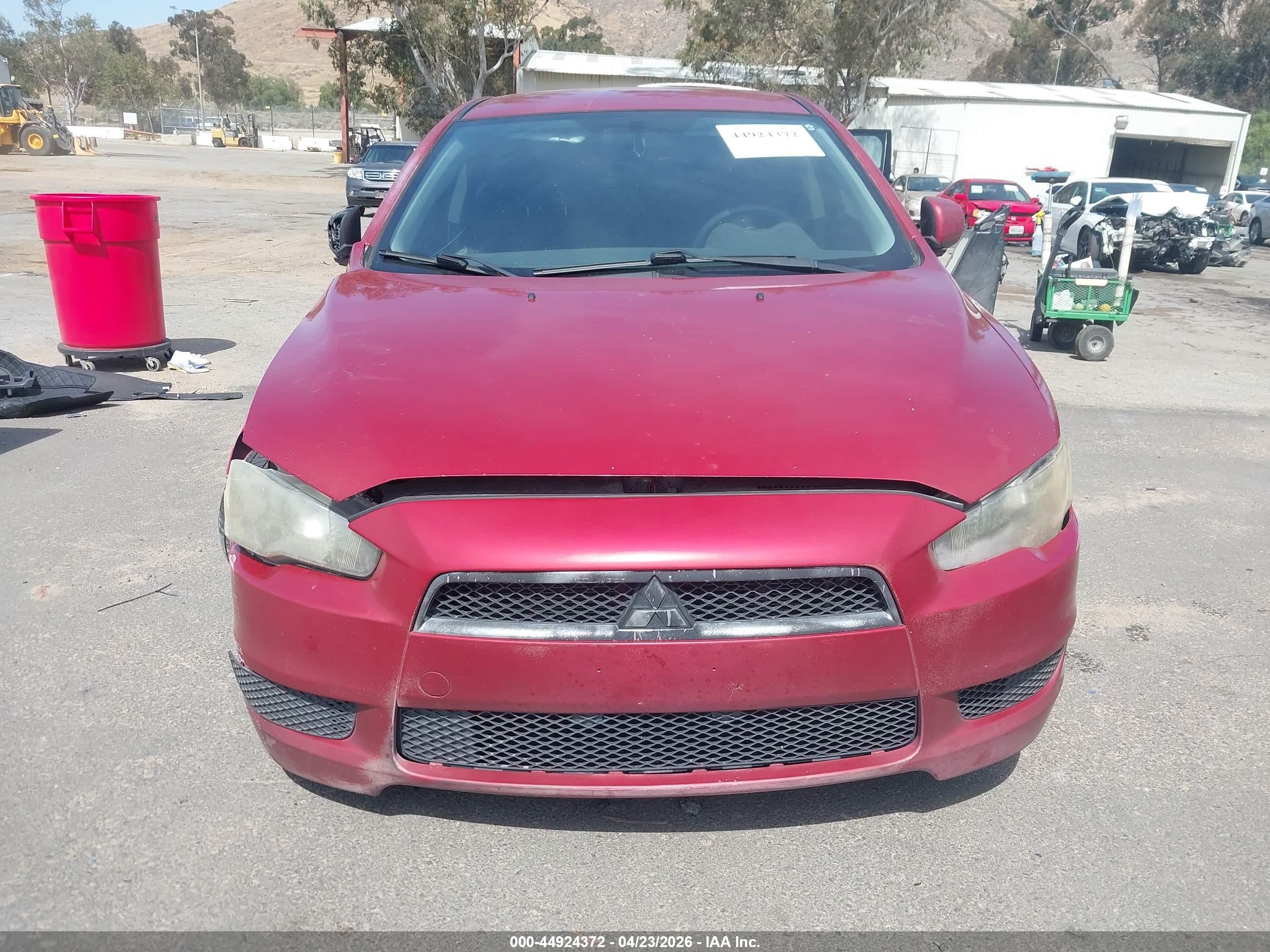 2010 Mitsubishi Lancer Es Red vin: JA32U2FU4AU007464