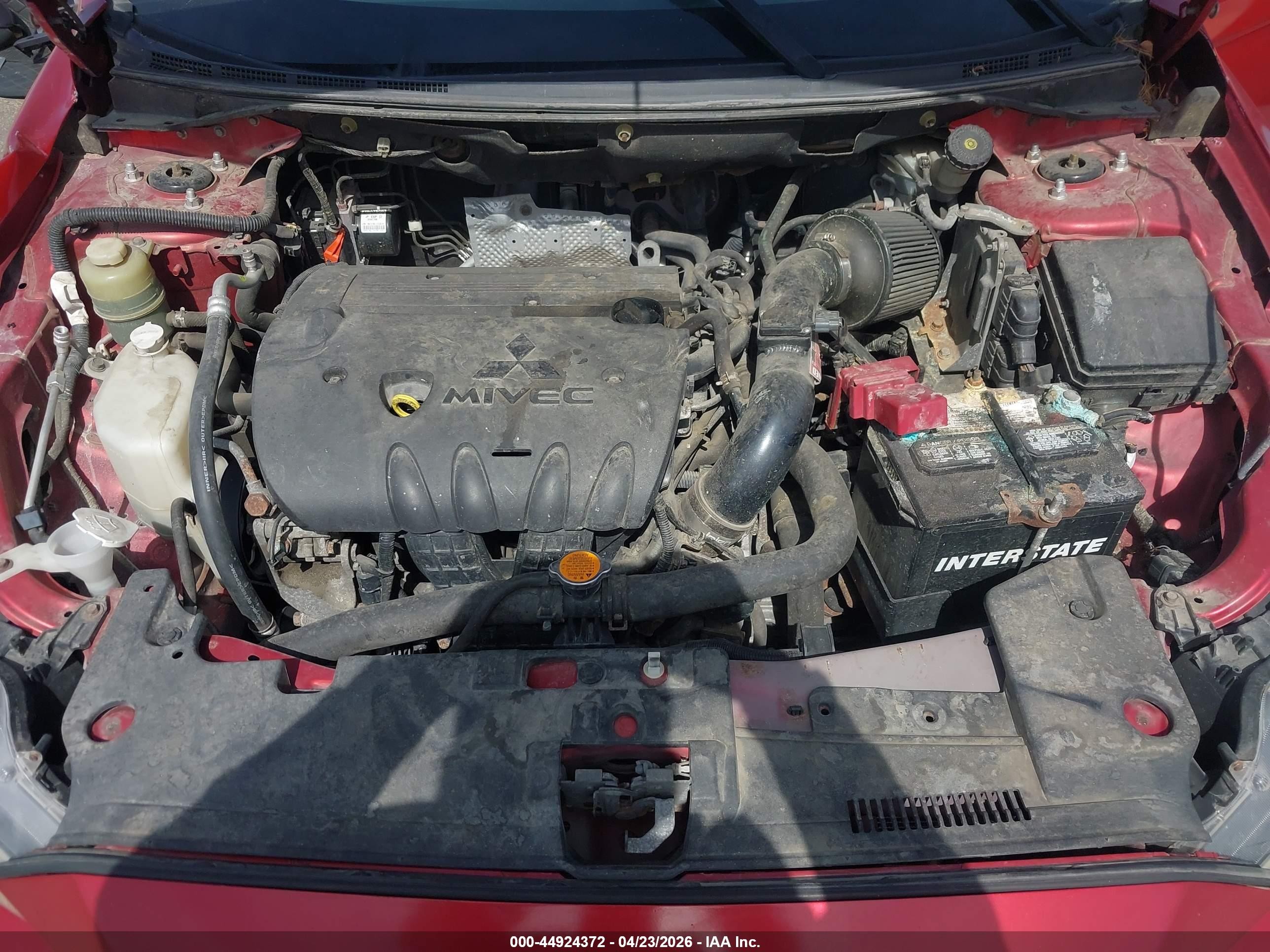 2010 Mitsubishi Lancer Es Red vin: JA32U2FU4AU007464