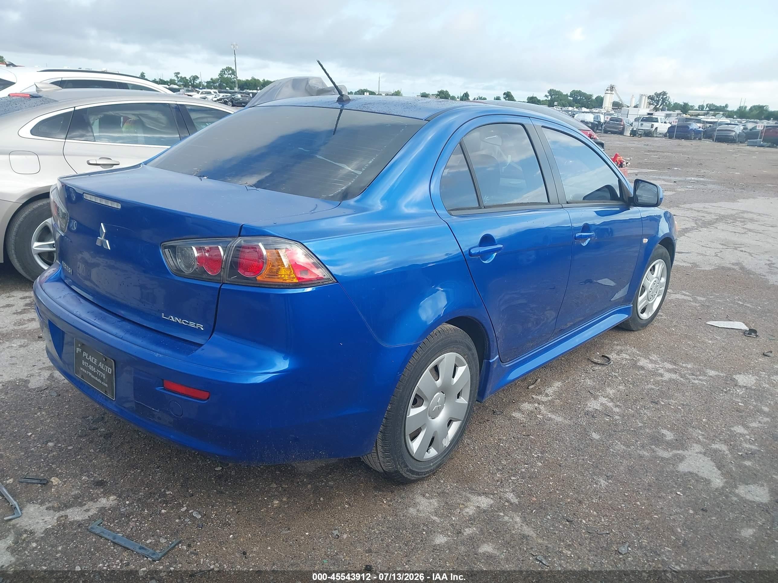 2011 Mitsubishi Lancer Es Blue vin: JA32U2FU4BU012911