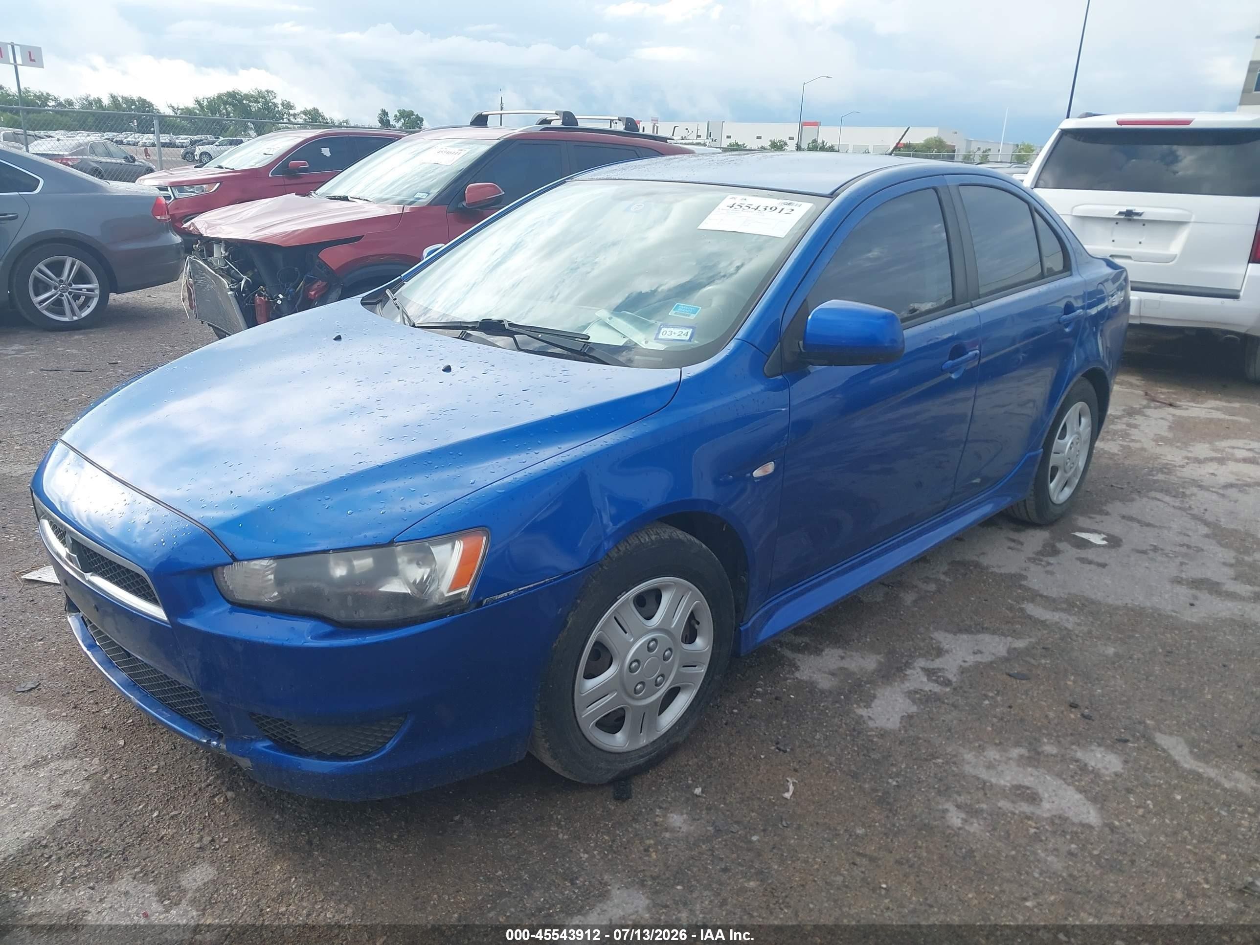 2011 Mitsubishi Lancer Es Blue vin: JA32U2FU4BU012911