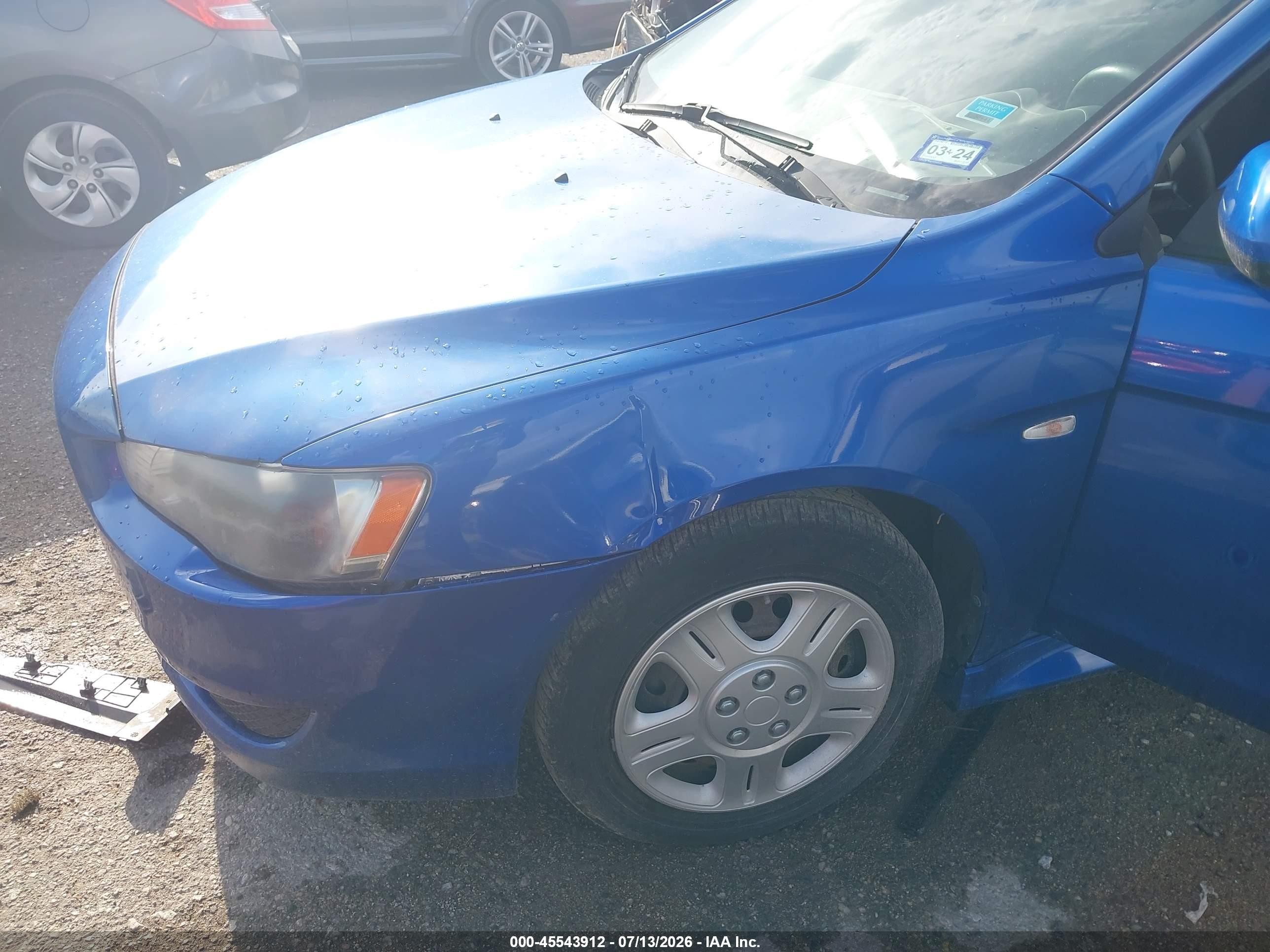 2011 Mitsubishi Lancer Es Blue vin: JA32U2FU4BU012911