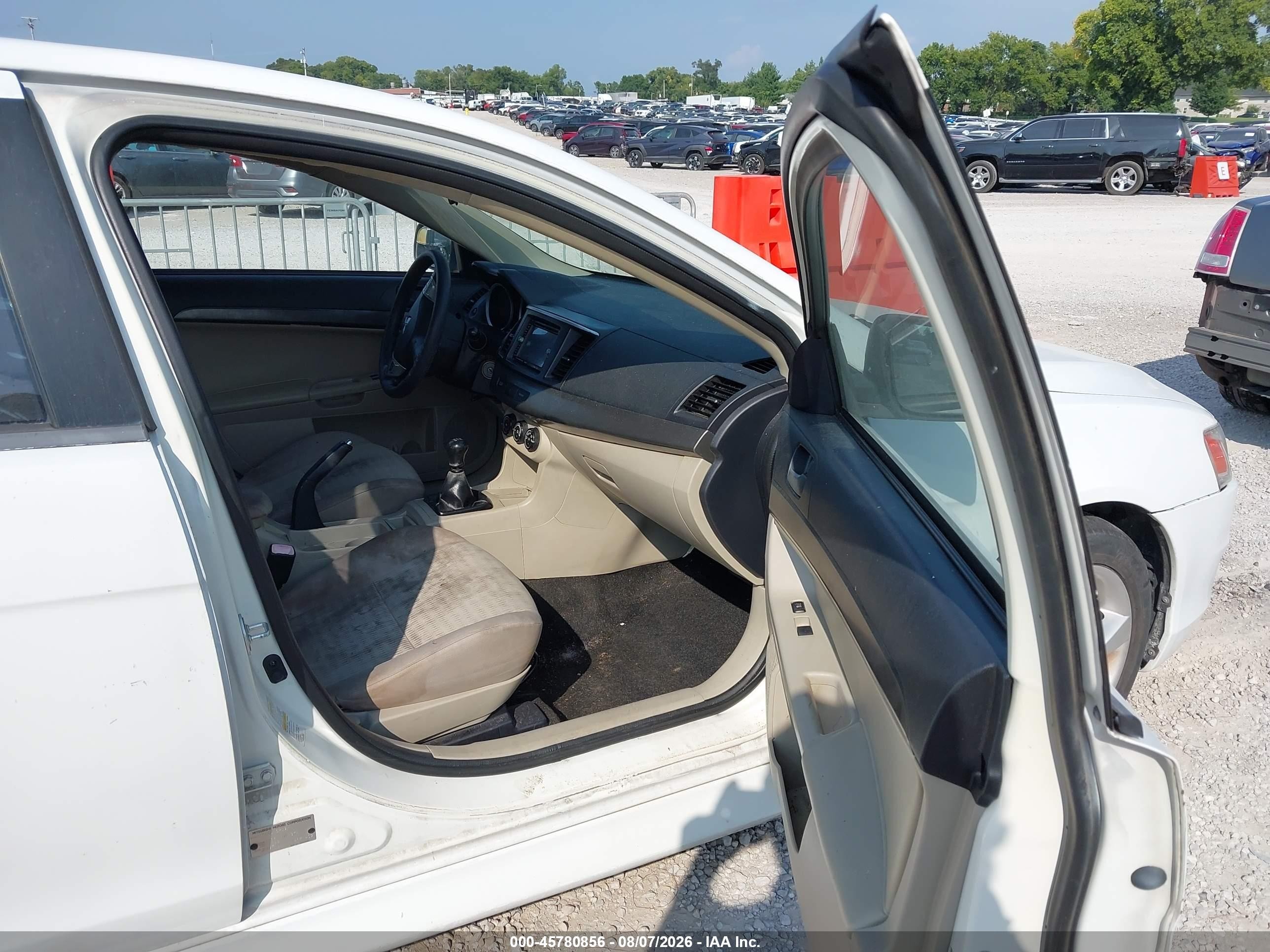 2012 Mitsubishi Lancer Es White vin: JA32U2FU4CU007385