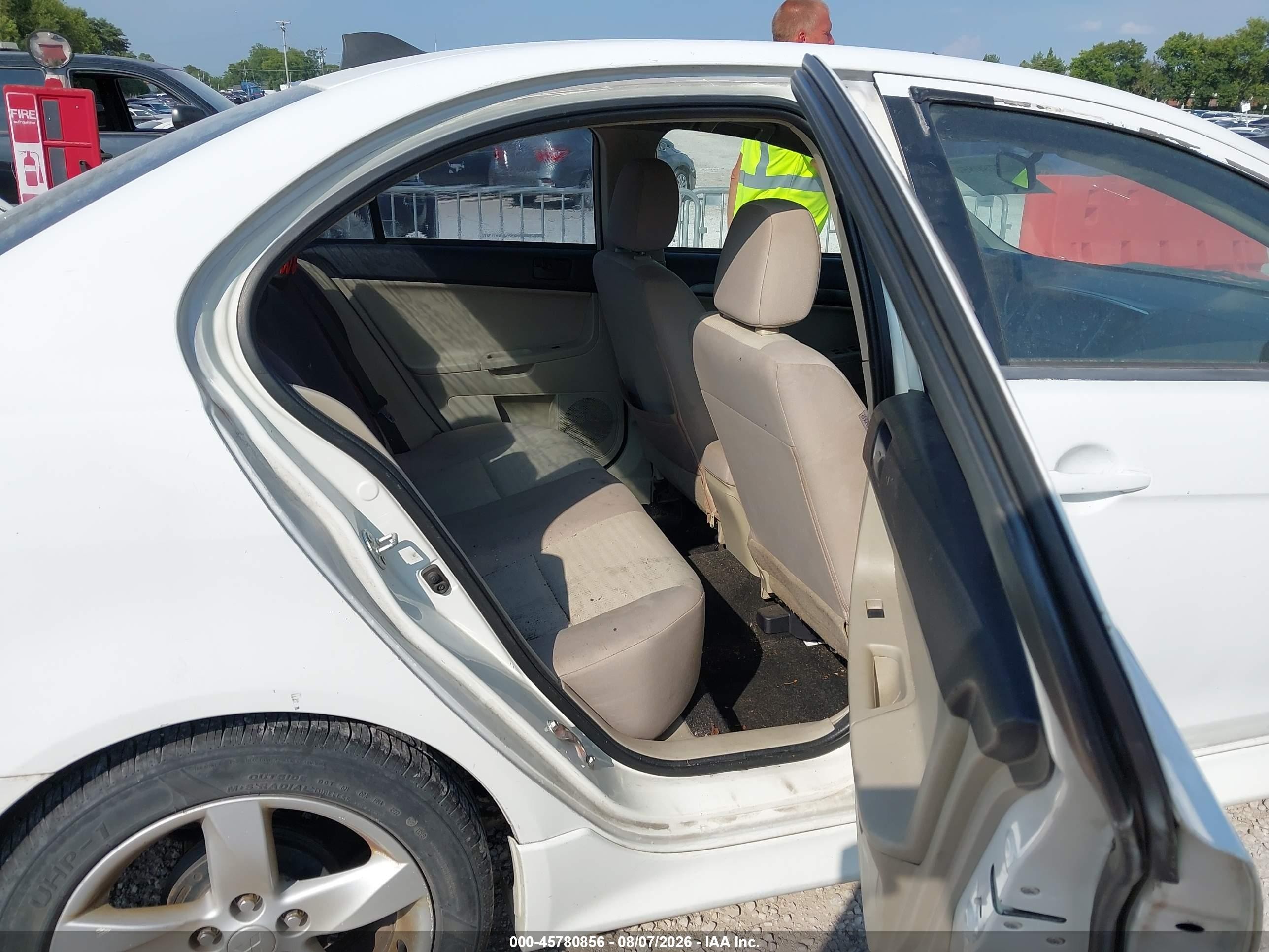 2012 Mitsubishi Lancer Es White vin: JA32U2FU4CU007385