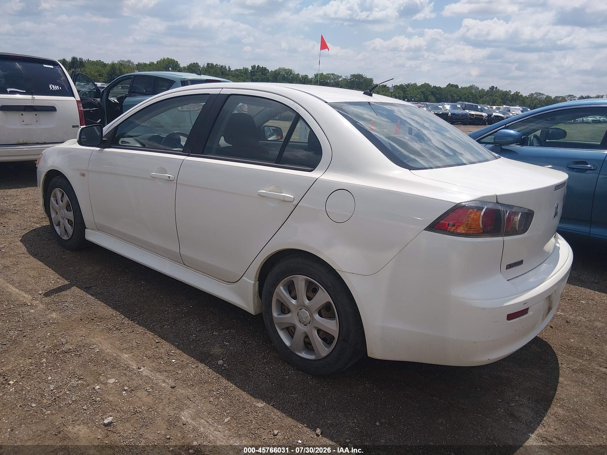2013 Mitsubishi Lancer Es White vin: JA32U2FU4DU014483