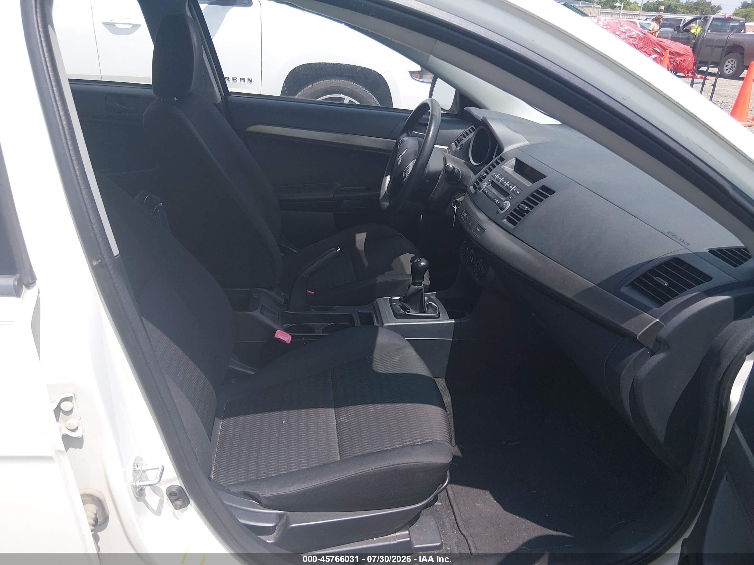 2013 Mitsubishi Lancer Es White vin: JA32U2FU4DU014483