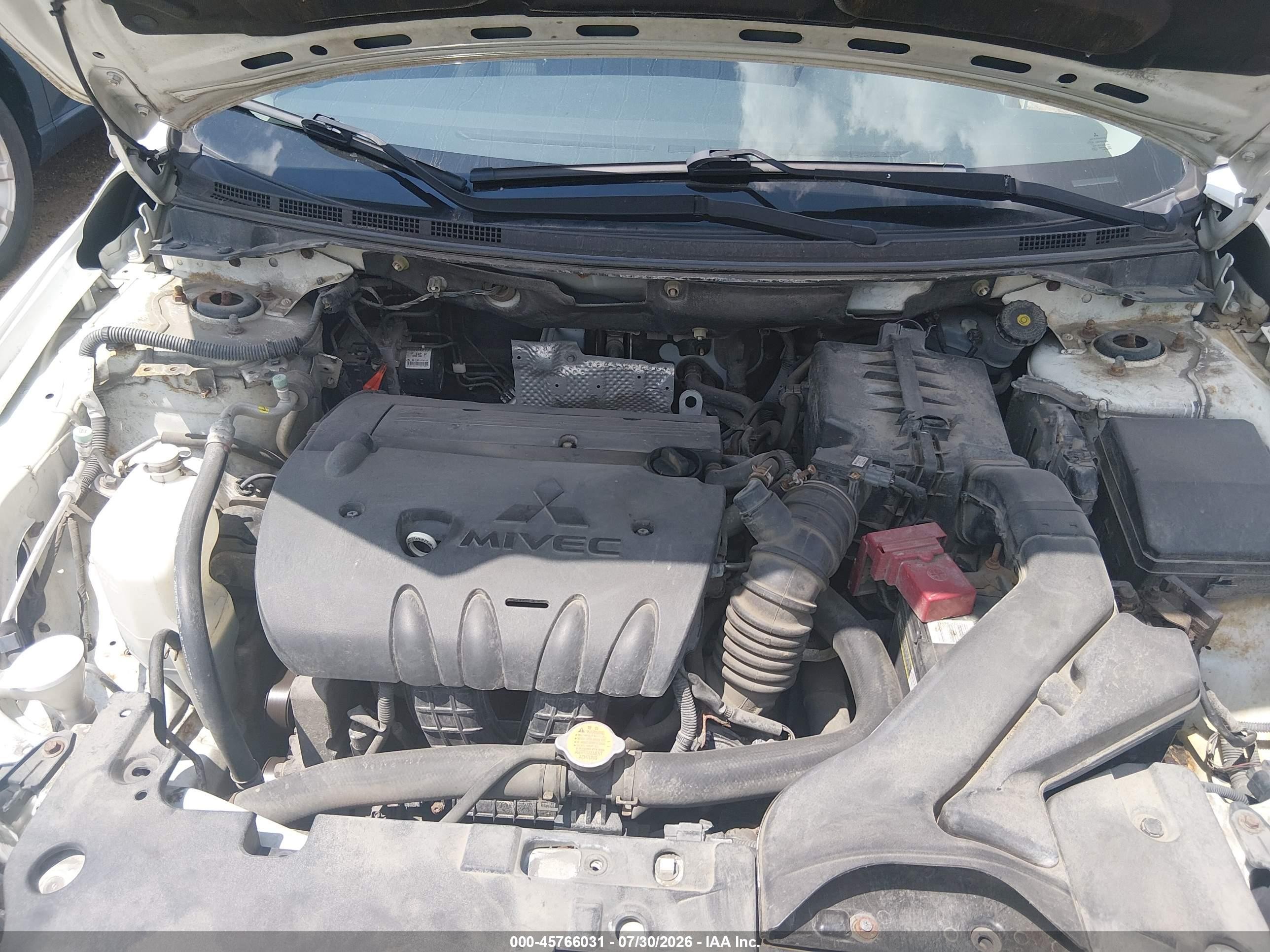 2013 Mitsubishi Lancer Es White vin: JA32U2FU4DU014483