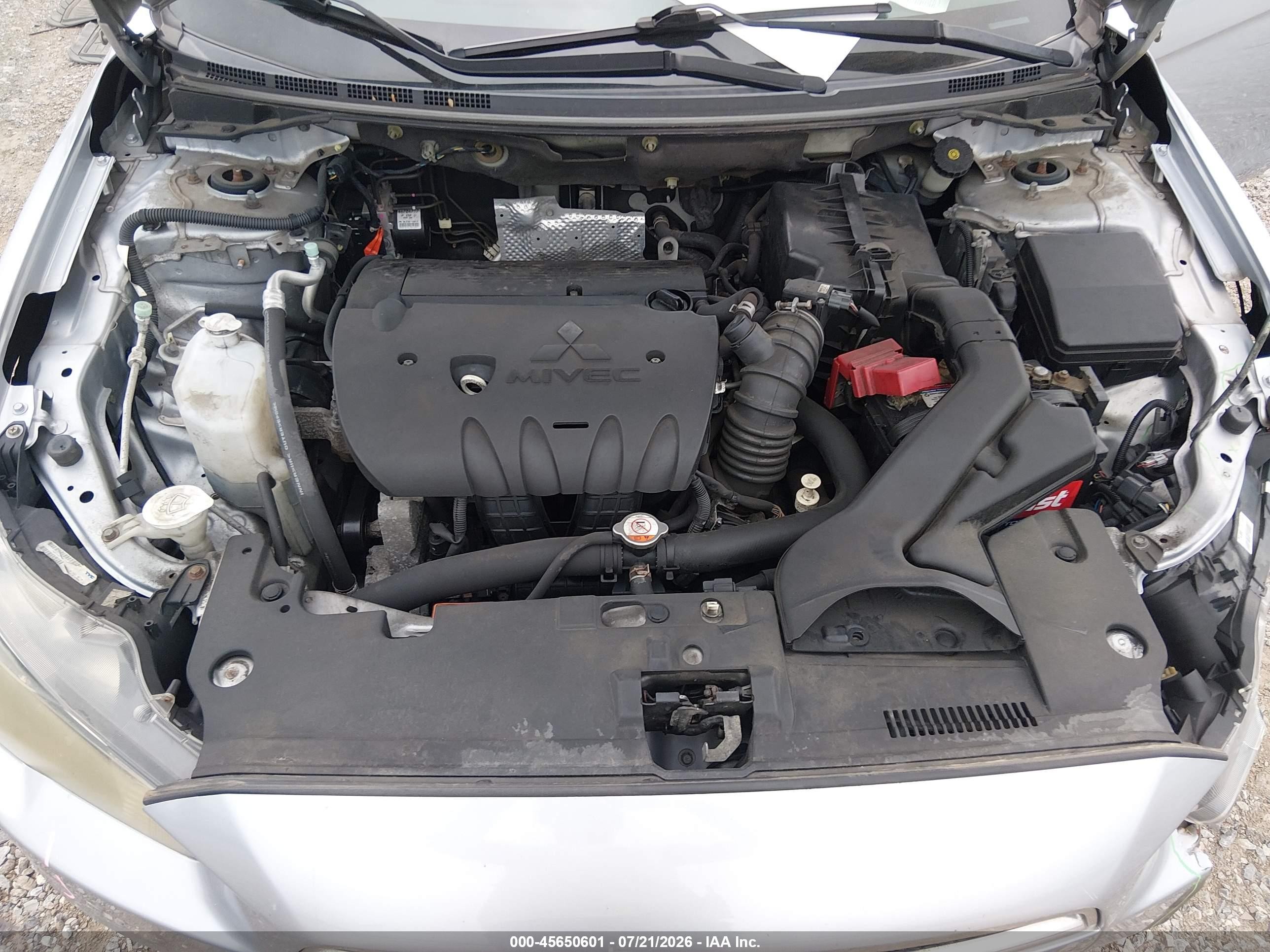 2014 Mitsubishi Lancer Es Gray vin: JA32U2FU4EU017045