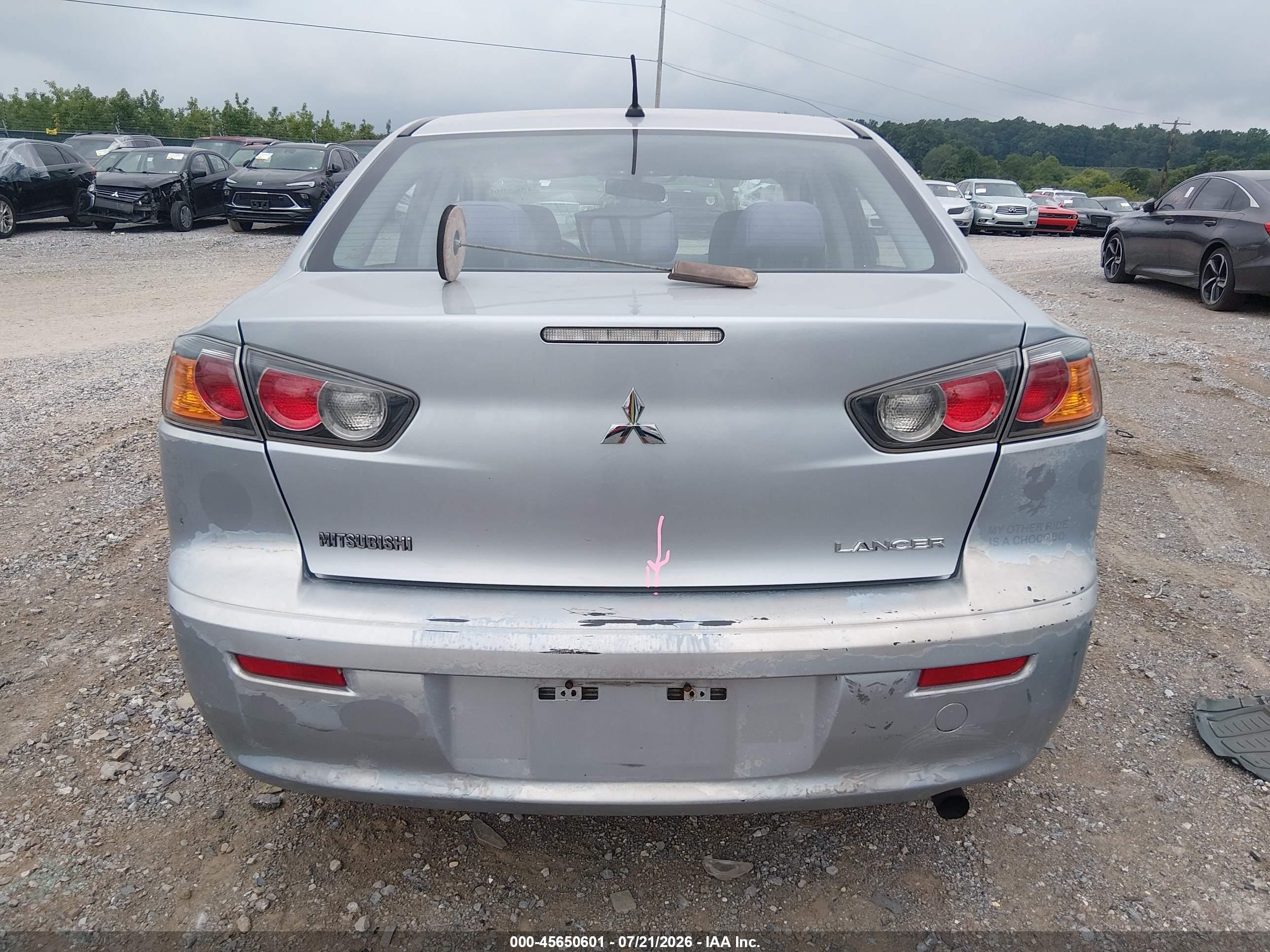 2014 Mitsubishi Lancer Es Gray vin: JA32U2FU4EU017045