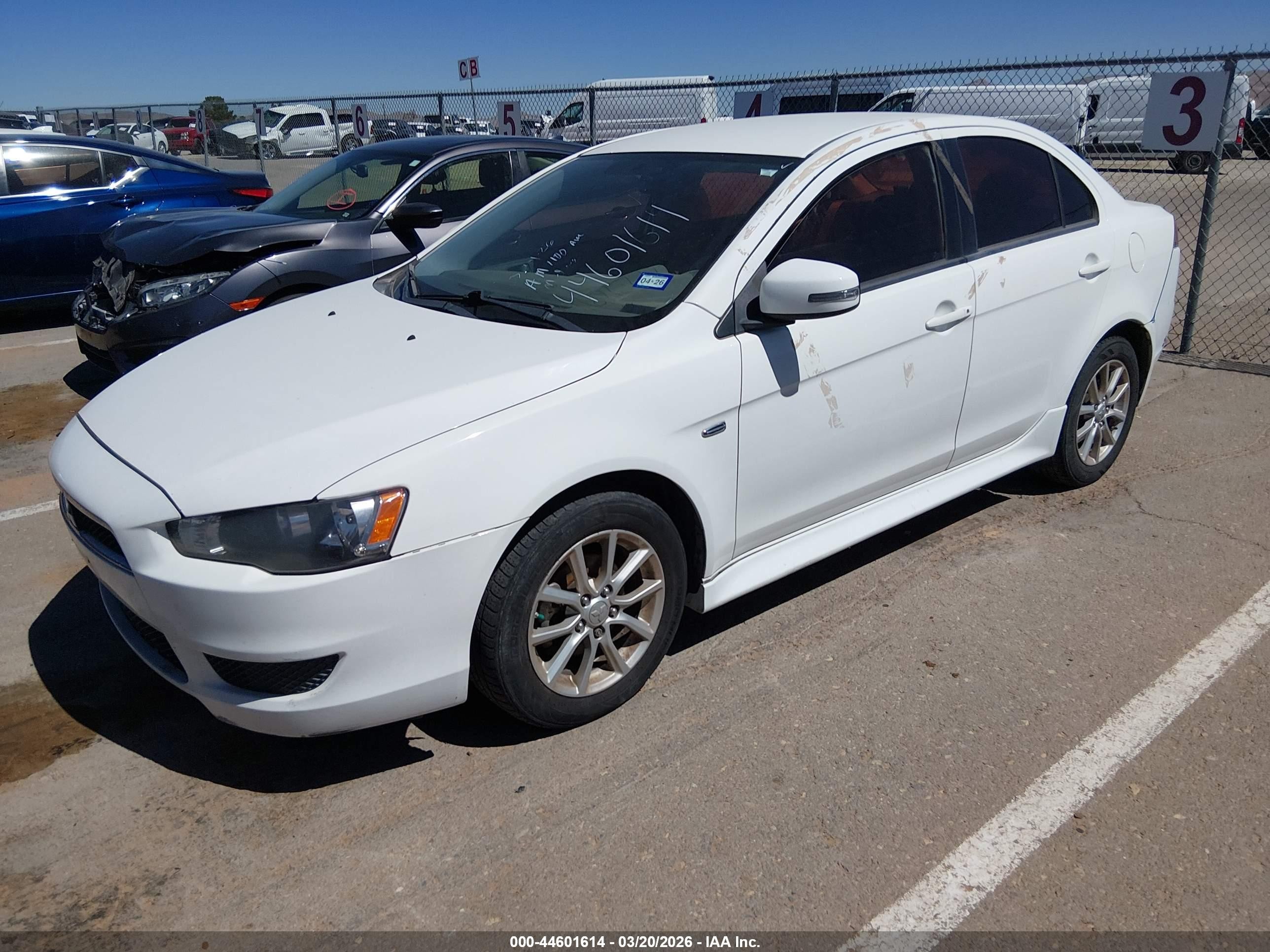2015 Mitsubishi Lancer Es White vin: JA32U2FU4FU021131