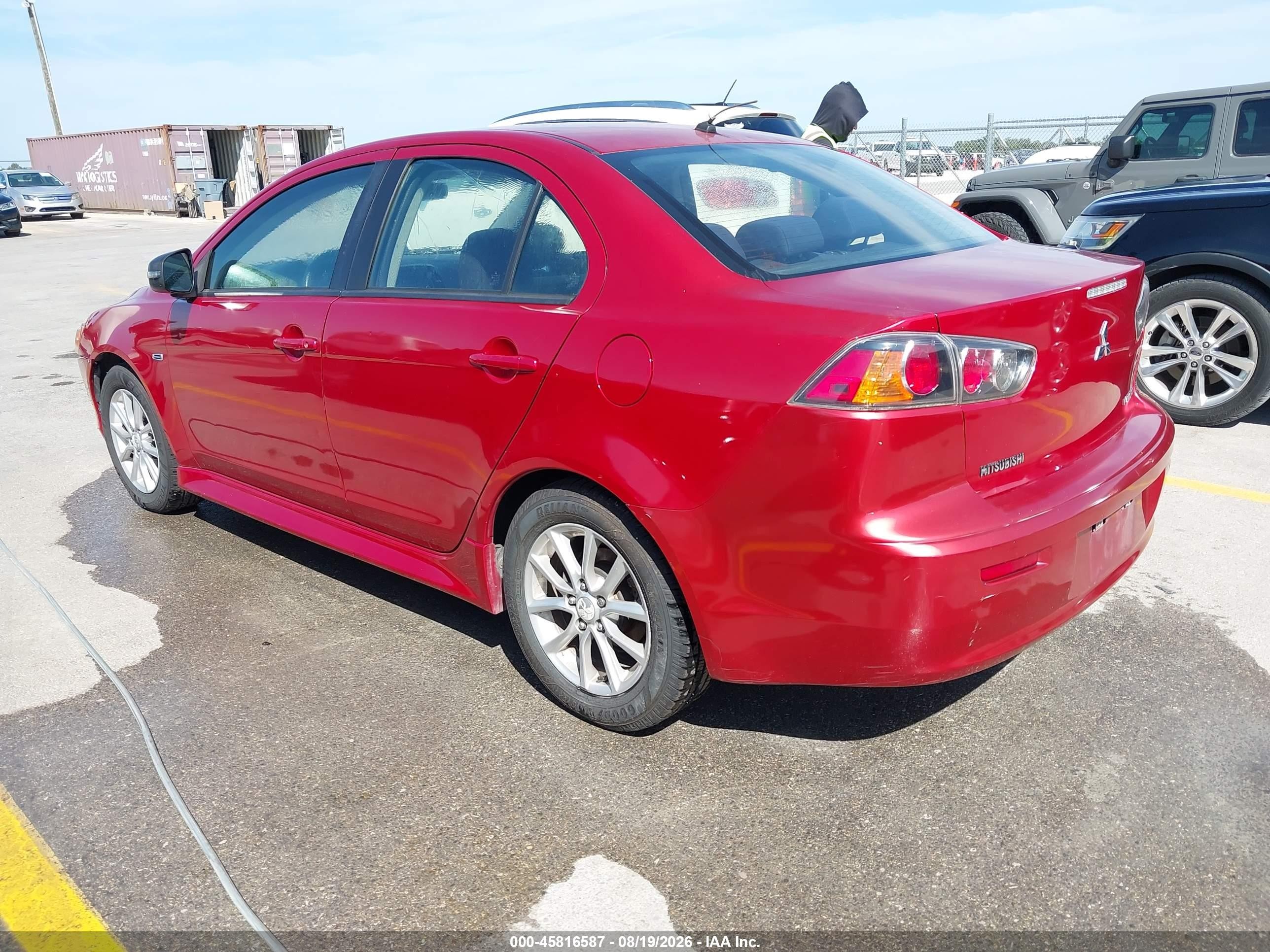 2015 Mitsubishi Lancer Es Red vin: JA32U2FU4FU025227