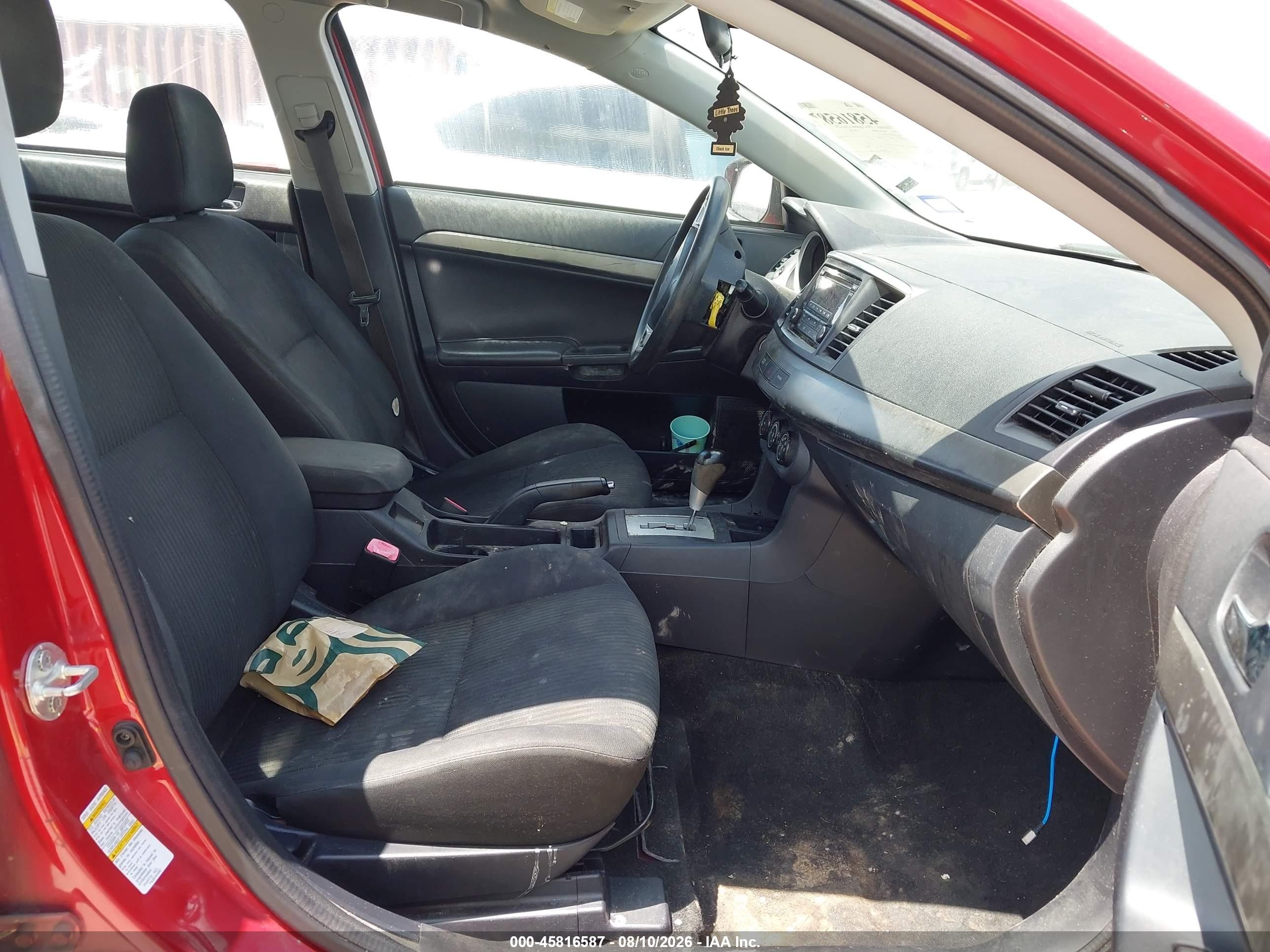 2015 Mitsubishi Lancer Es Red vin: JA32U2FU4FU025227