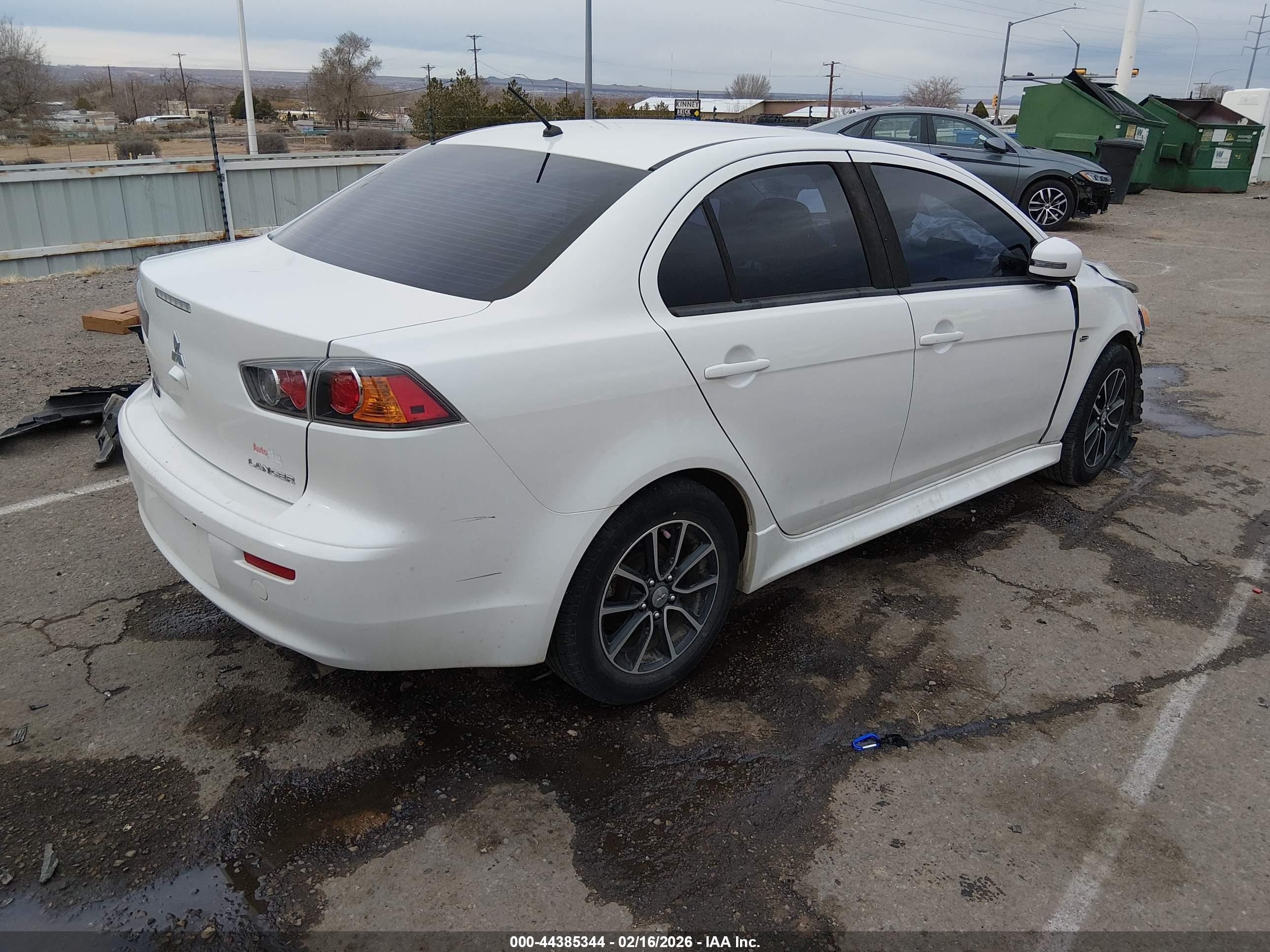 2017 Mitsubishi Lancer Es White vin: JA32U2FU4HU007894