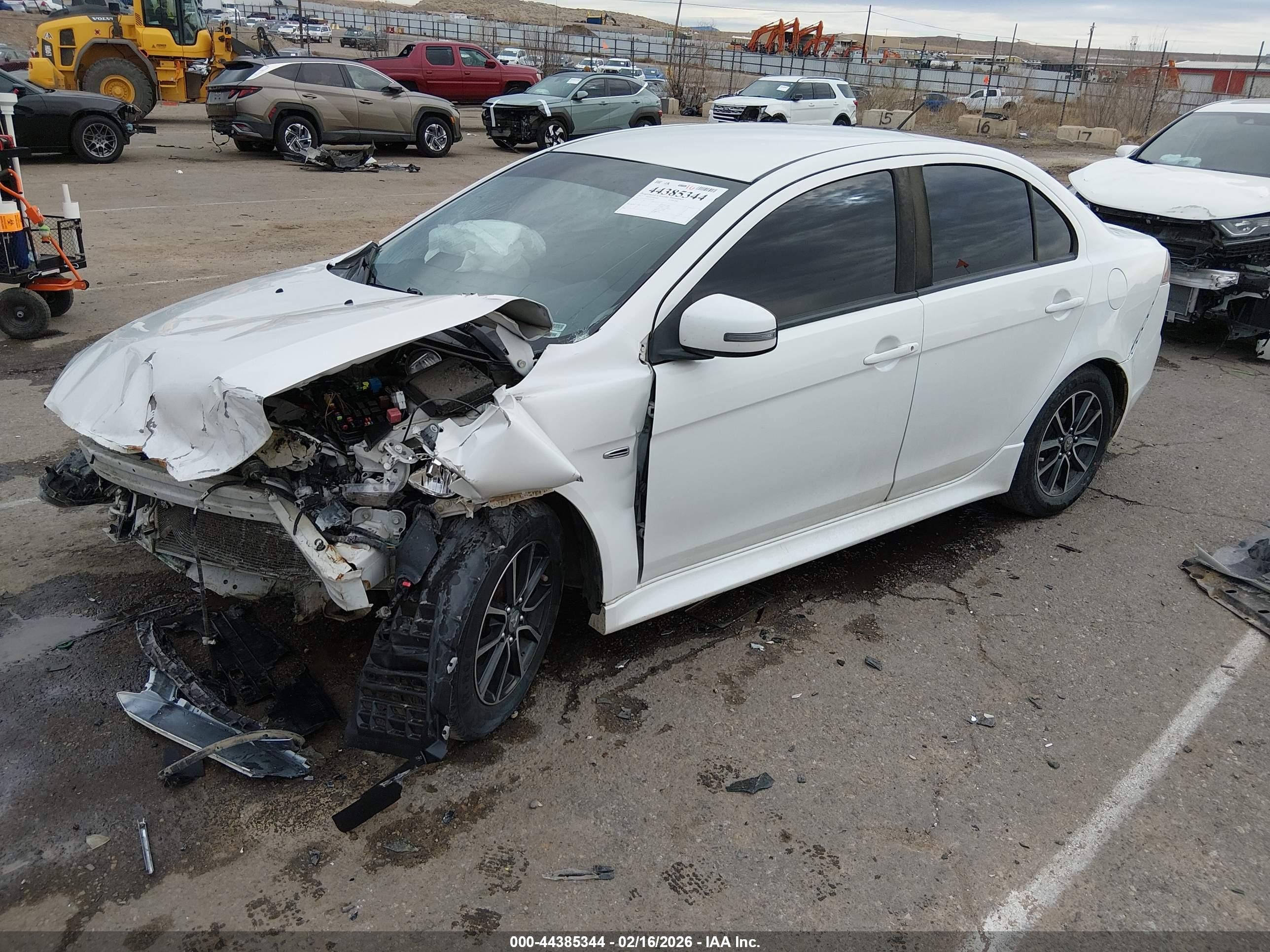 2017 Mitsubishi Lancer Es White vin: JA32U2FU4HU007894