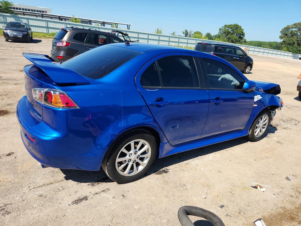 2010 Mitsubishi Lancer Es/es Sport Blue vin: JA32U2FU5AU020160