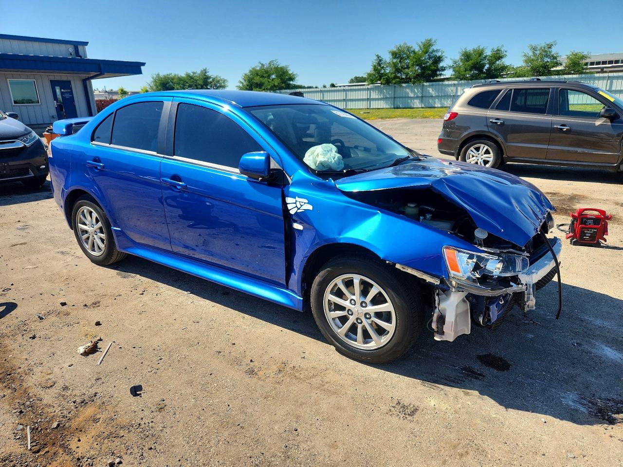 2010 Mitsubishi Lancer Es/es Sport Blue vin: JA32U2FU5AU020160