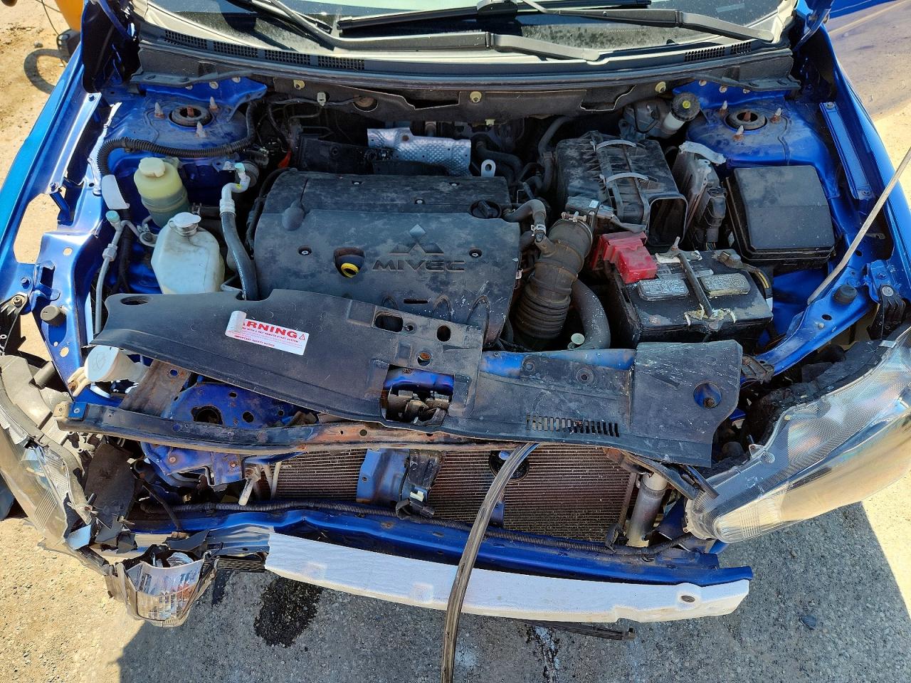 2010 Mitsubishi Lancer Es/es Sport Blue vin: JA32U2FU5AU020160