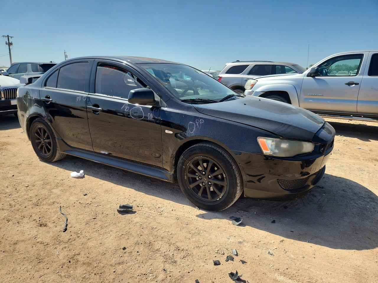 2010 Mitsubishi Lancer Es/es Sport Black vin: JA32U2FU5AU023236