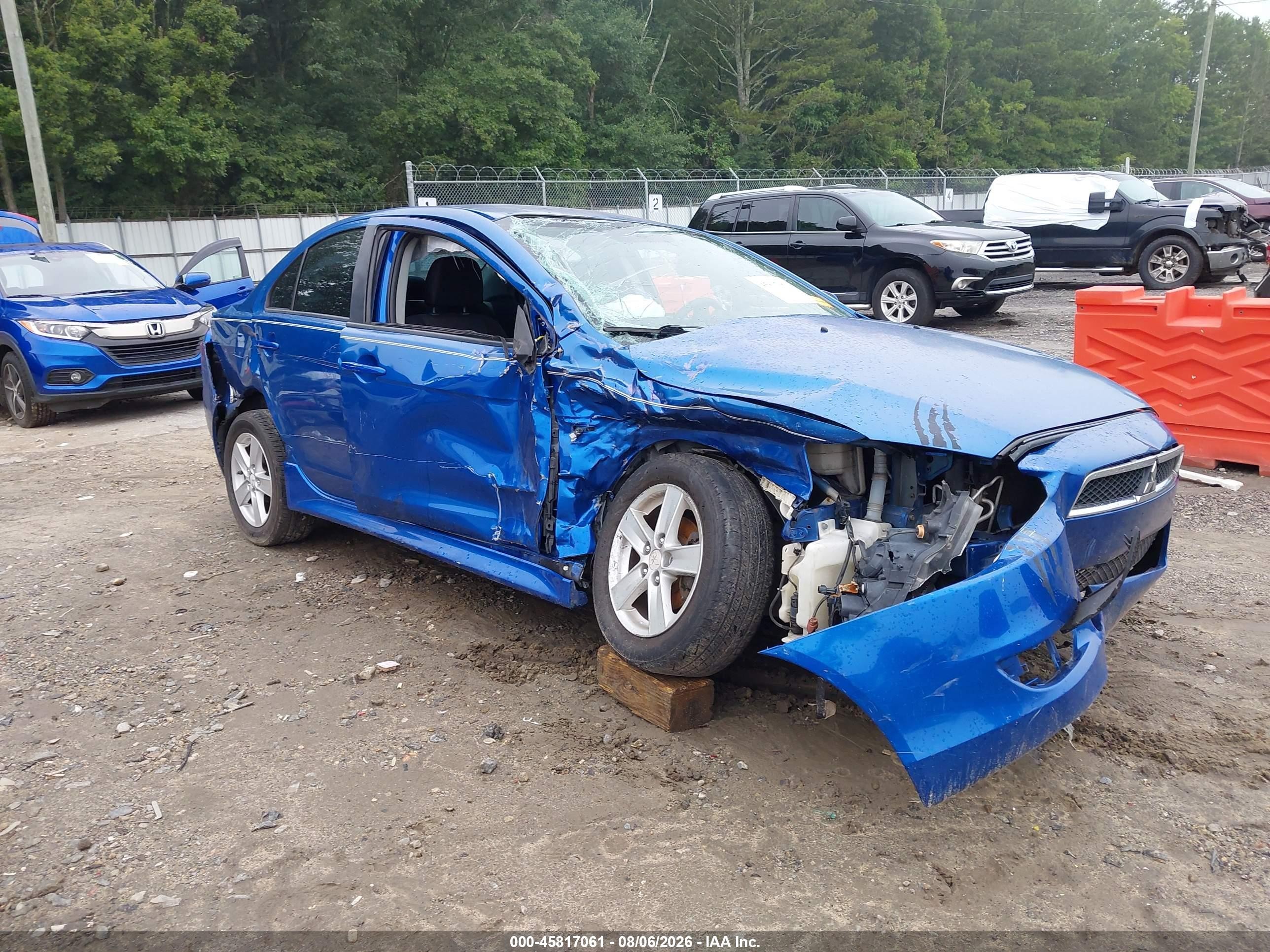 2011 Mitsubishi Lancer Es Blue vin: JA32U2FU5BU002310