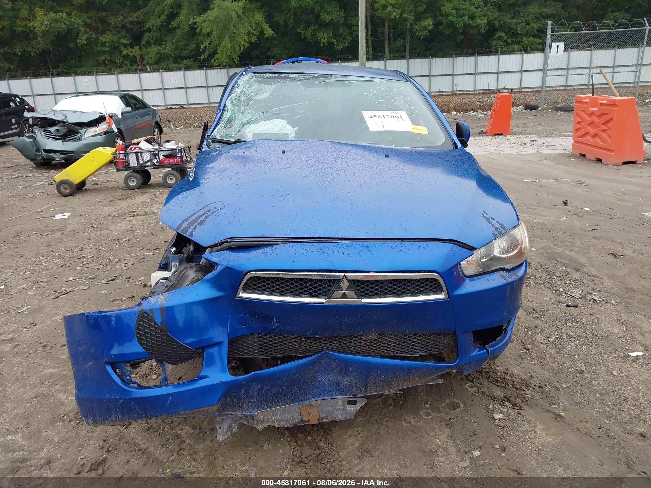 2011 Mitsubishi Lancer Es Blue vin: JA32U2FU5BU002310