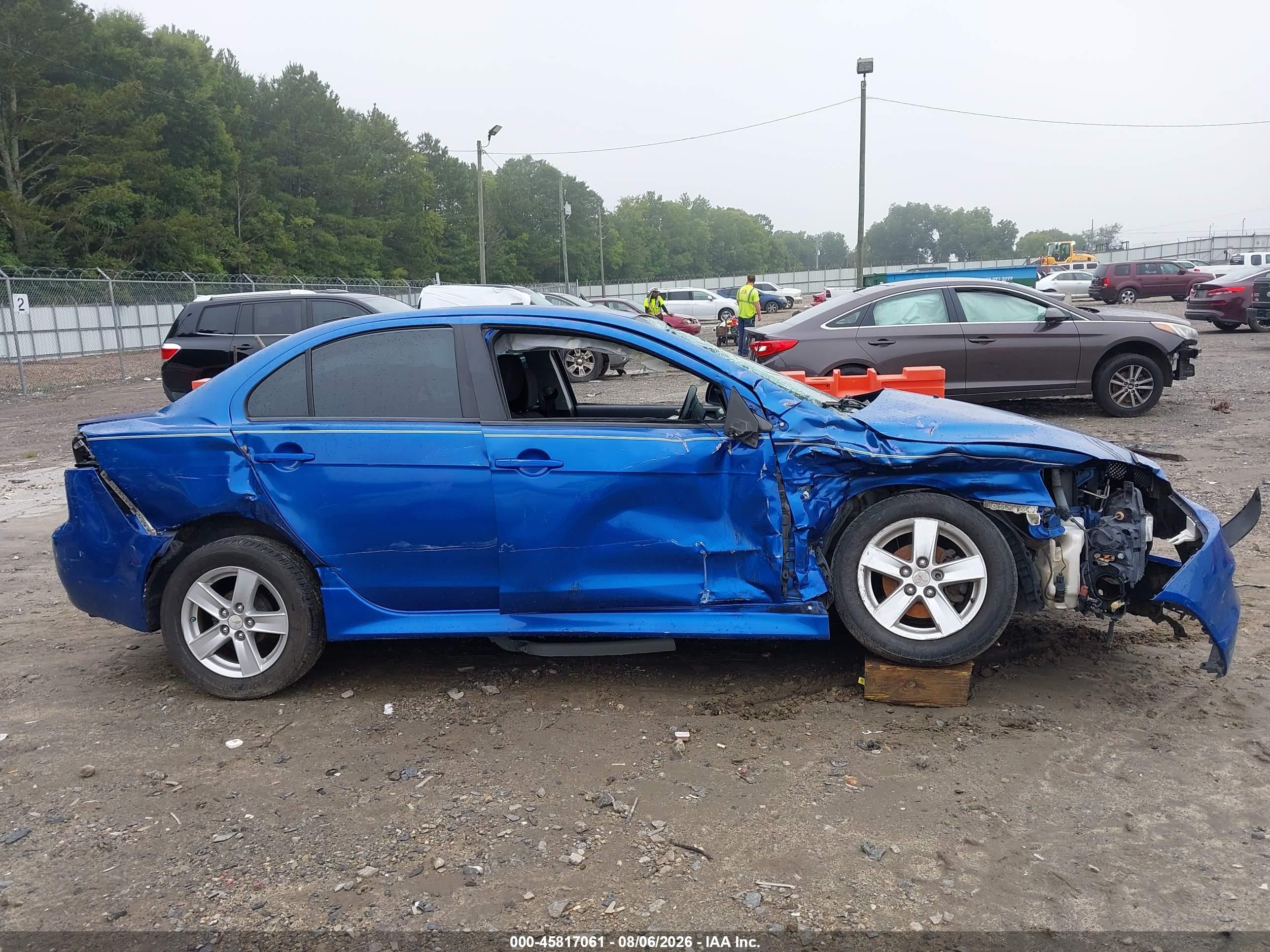 2011 Mitsubishi Lancer Es Blue vin: JA32U2FU5BU002310