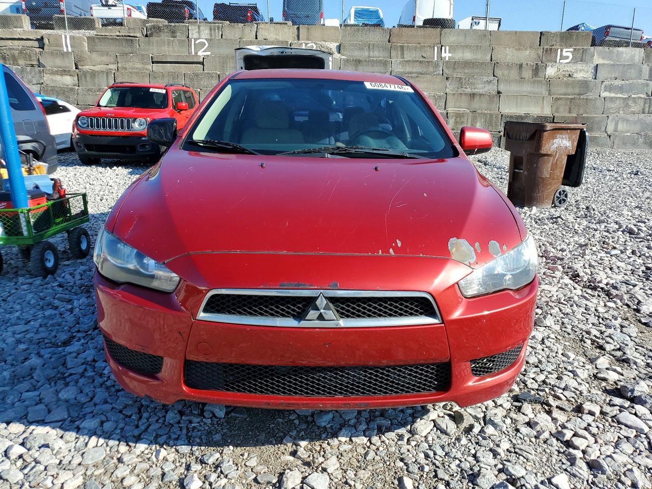 2011 Mitsubishi Lancer Red vin: JA32U2FU5BU041074