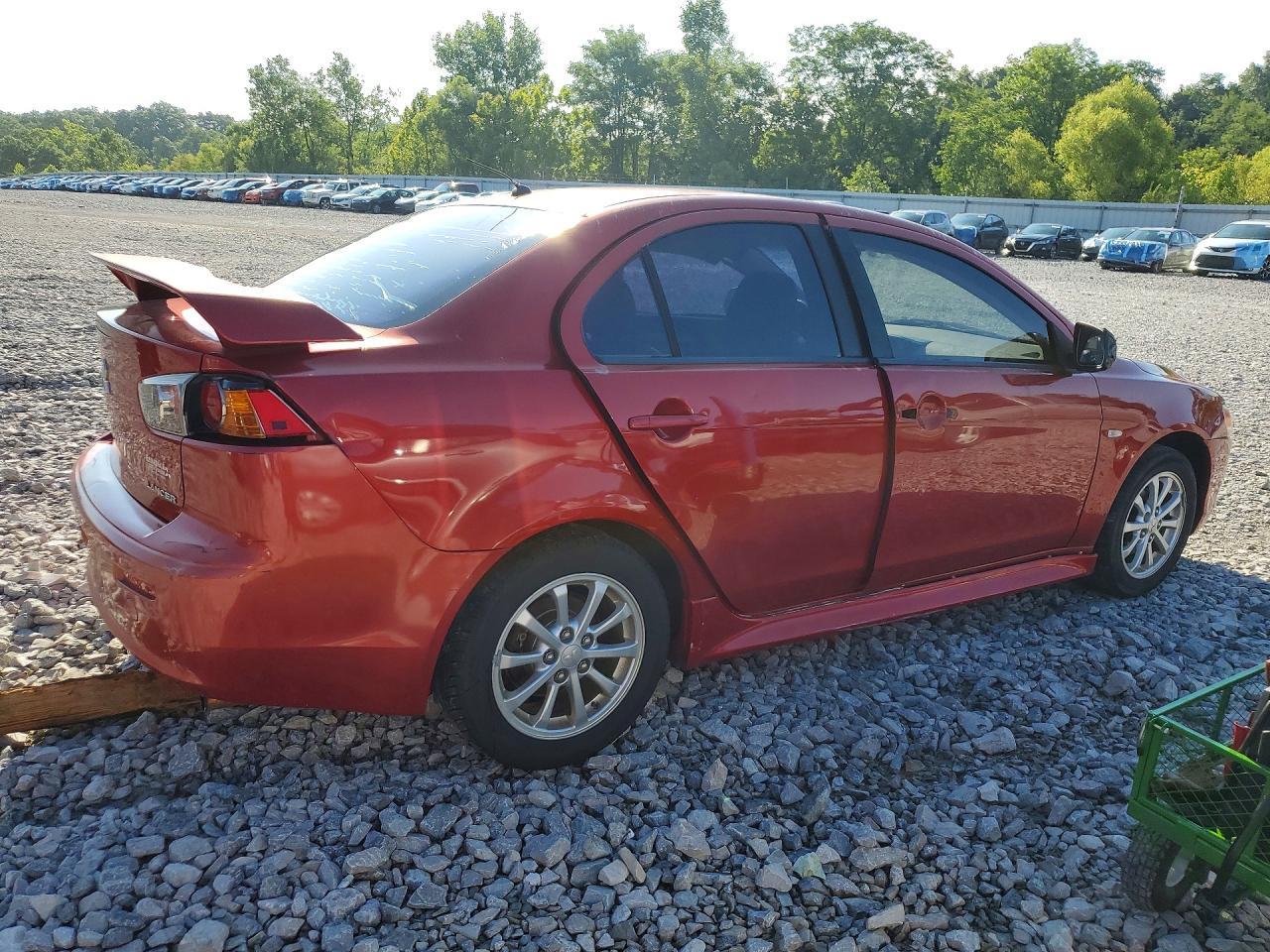 2011 Mitsubishi Lancer Red vin: JA32U2FU5BU041074