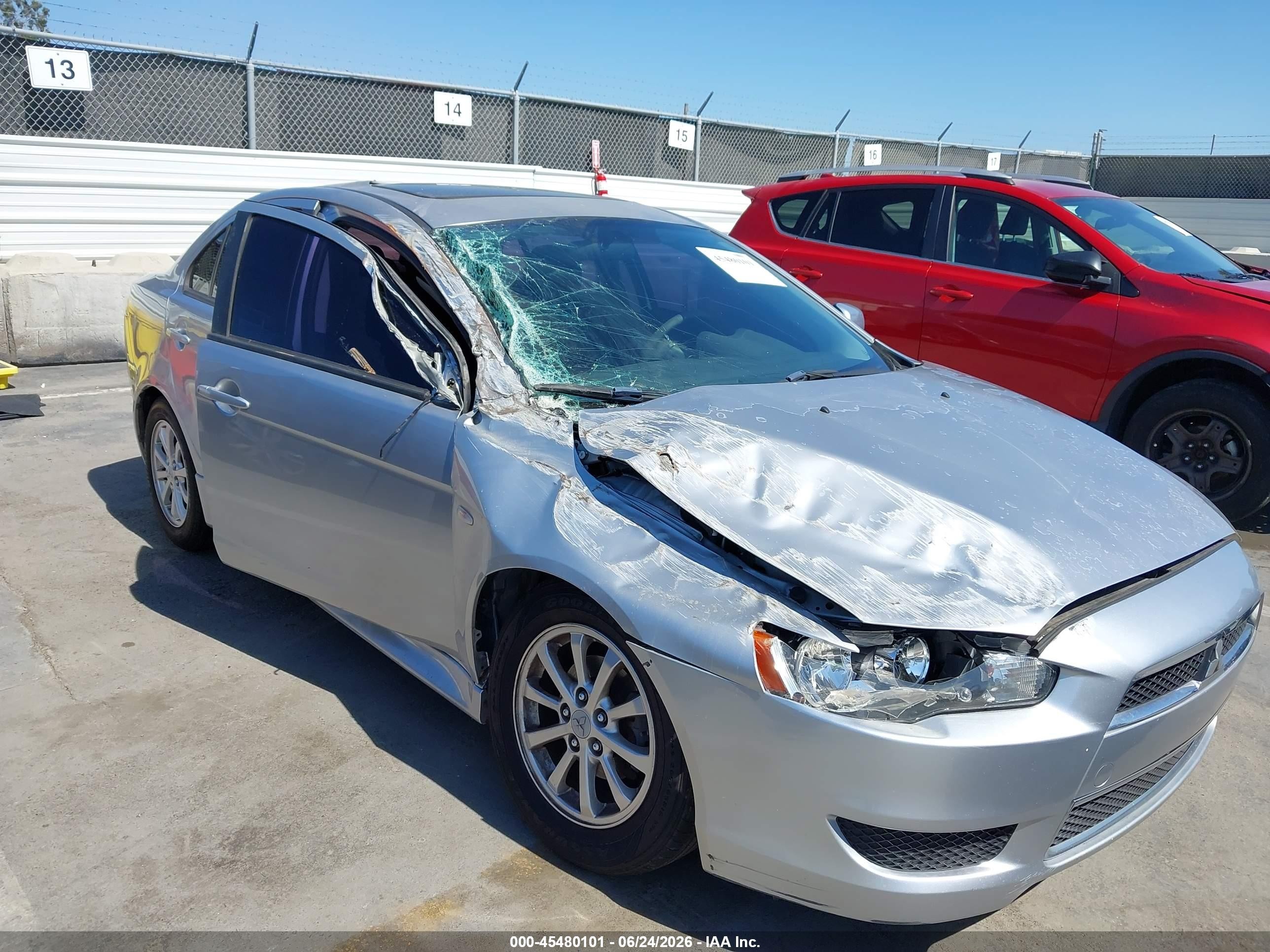 2012 Mitsubishi Lancer Es Silver vin: JA32U2FU5CU015964
