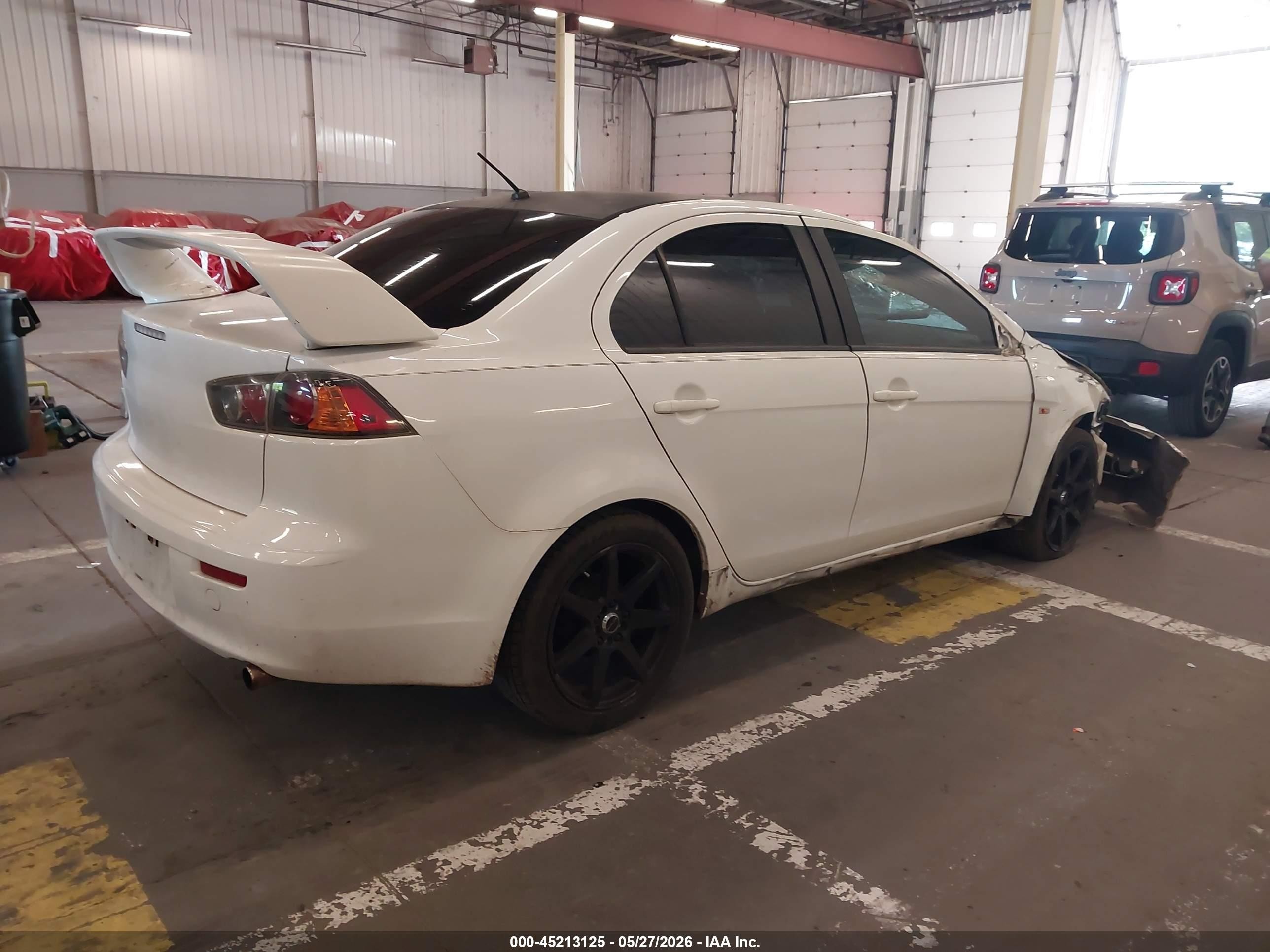2013 Mitsubishi Lancer Es White vin: JA32U2FU5DU001094