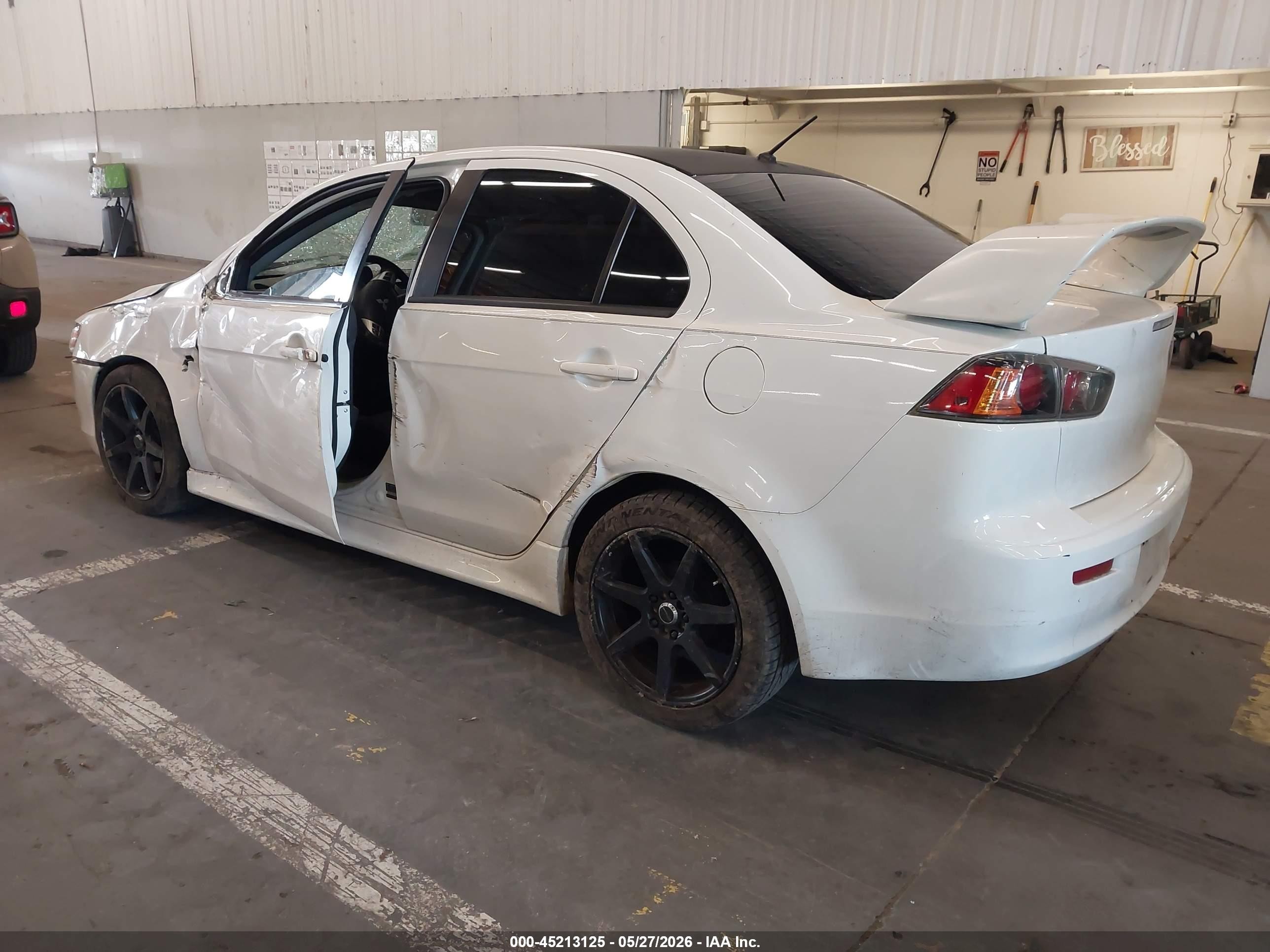 2013 Mitsubishi Lancer Es White vin: JA32U2FU5DU001094