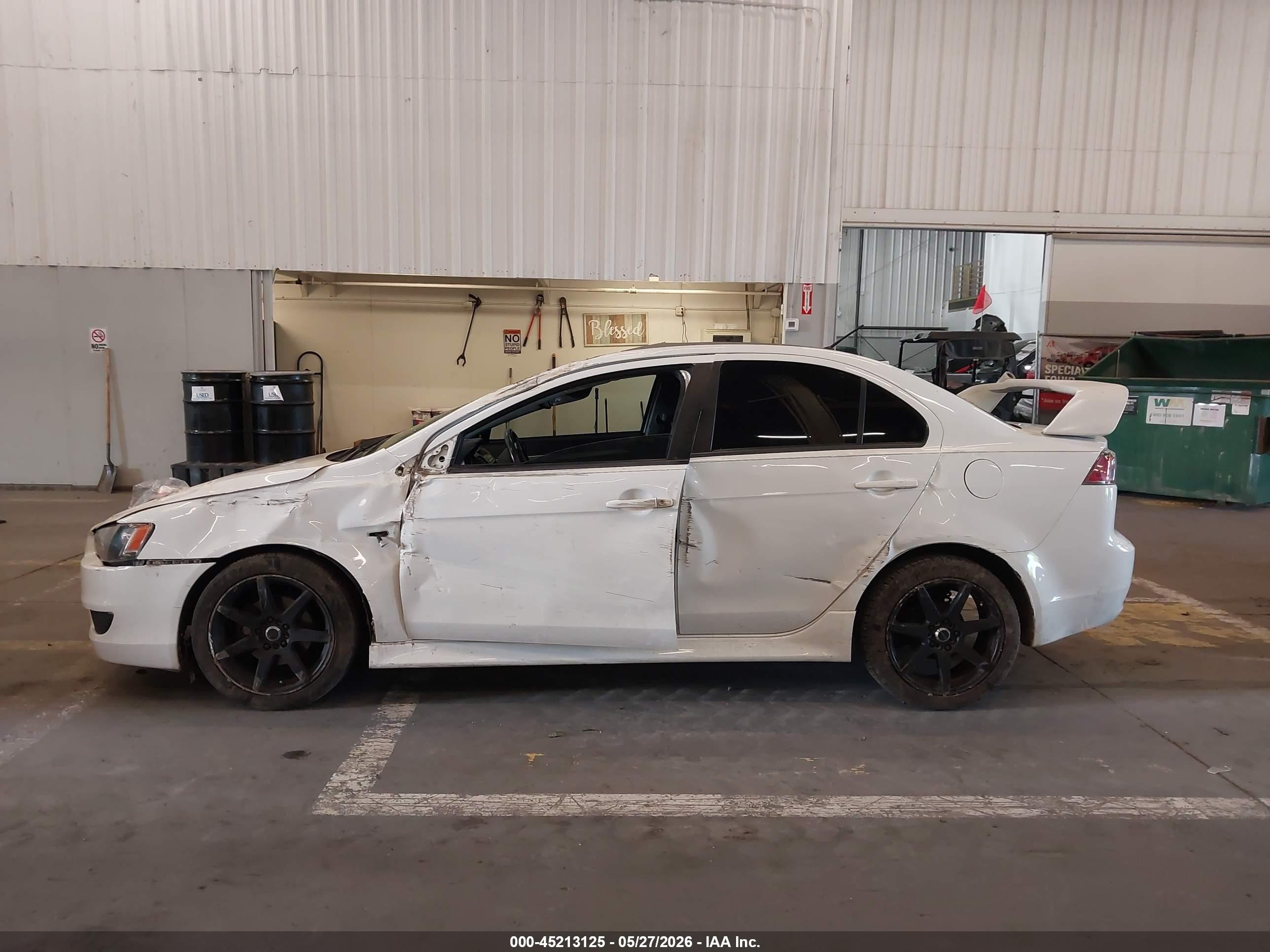 2013 Mitsubishi Lancer Es White vin: JA32U2FU5DU001094