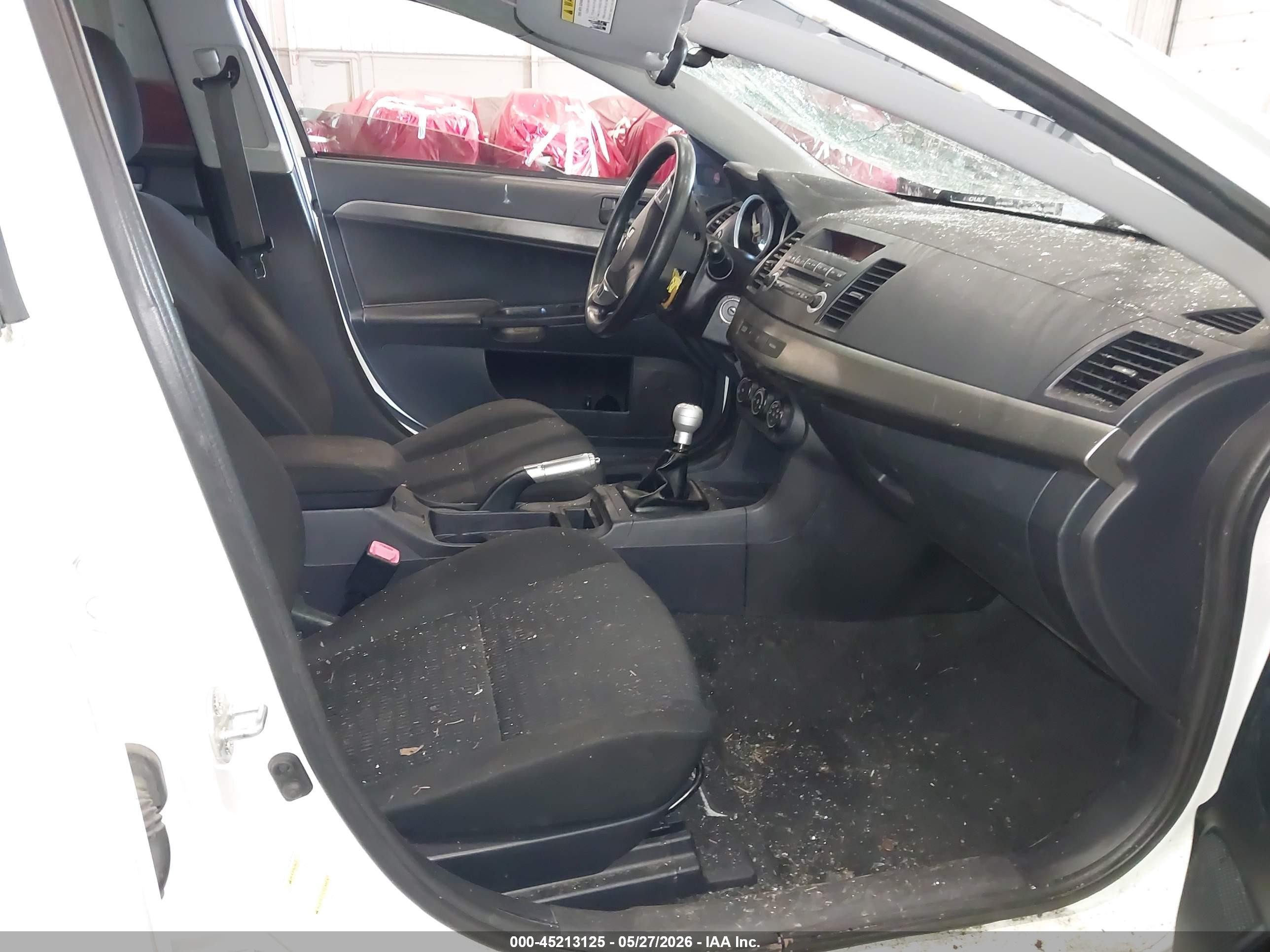 2013 Mitsubishi Lancer Es White vin: JA32U2FU5DU001094