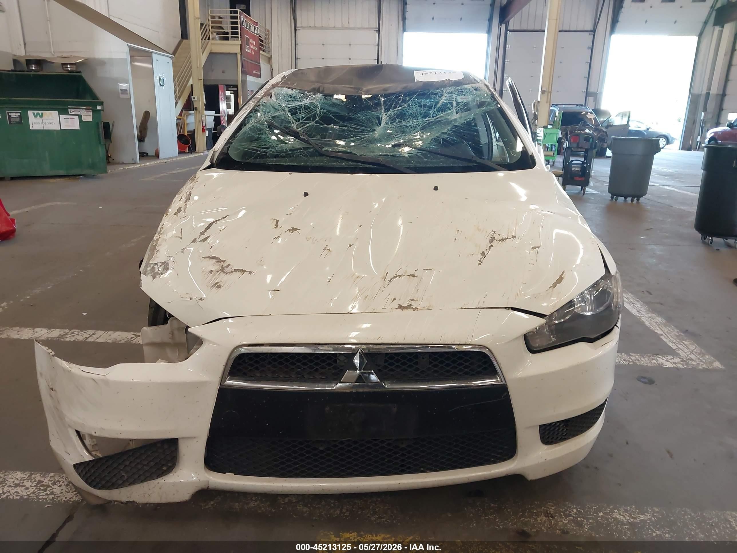 2013 Mitsubishi Lancer Es White vin: JA32U2FU5DU001094