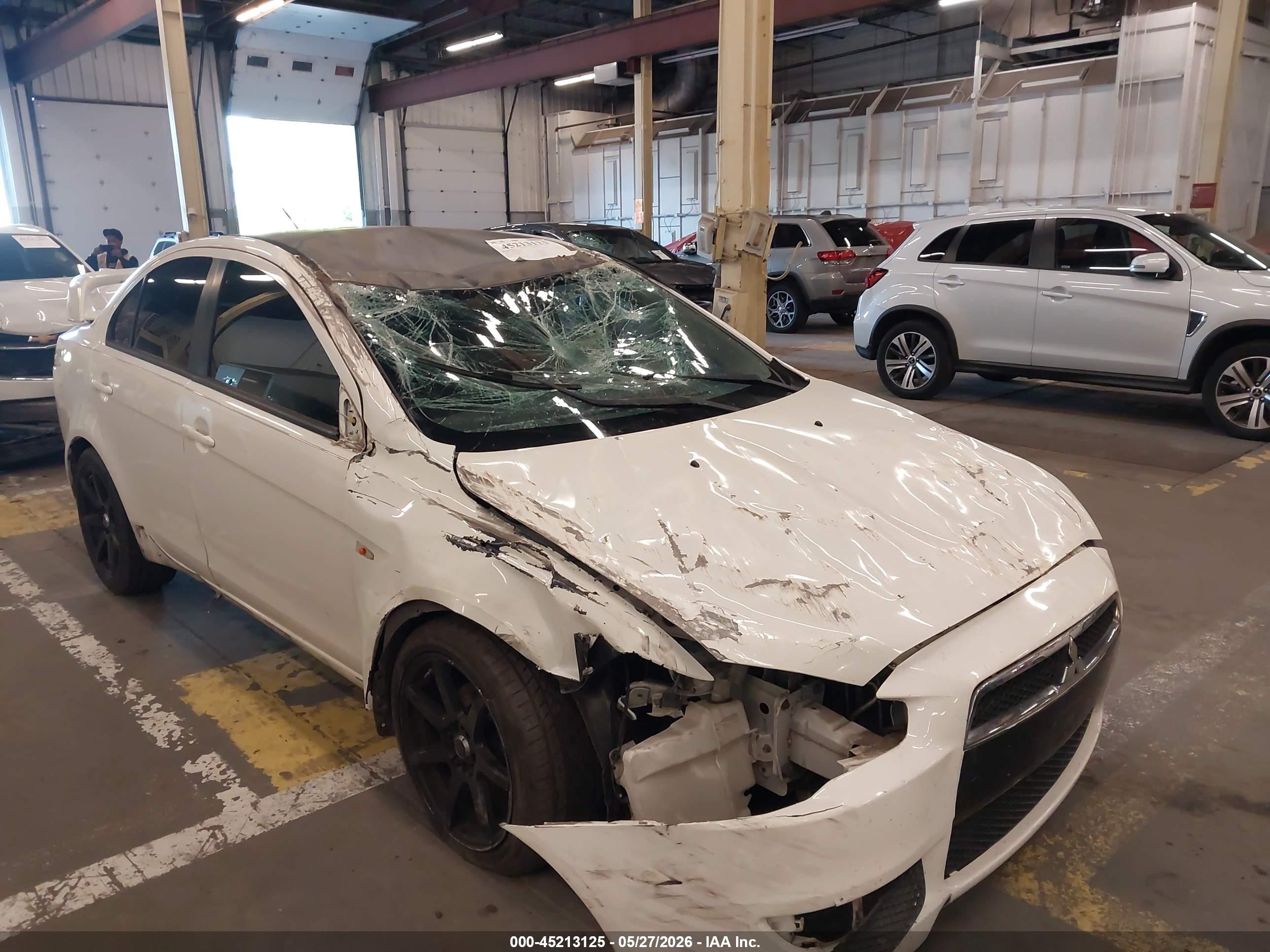 2013 Mitsubishi Lancer Es White vin: JA32U2FU5DU001094