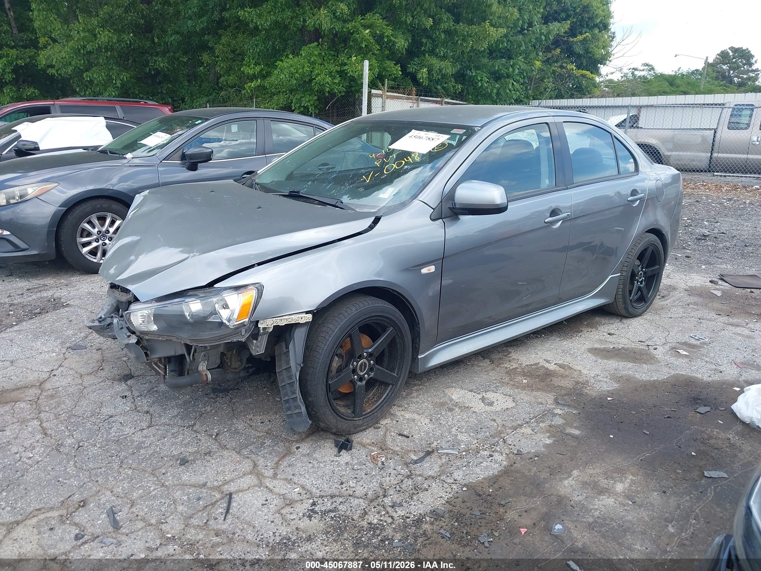 2013 Mitsubishi Lancer Es Gray vin: JA32U2FU5DU020048