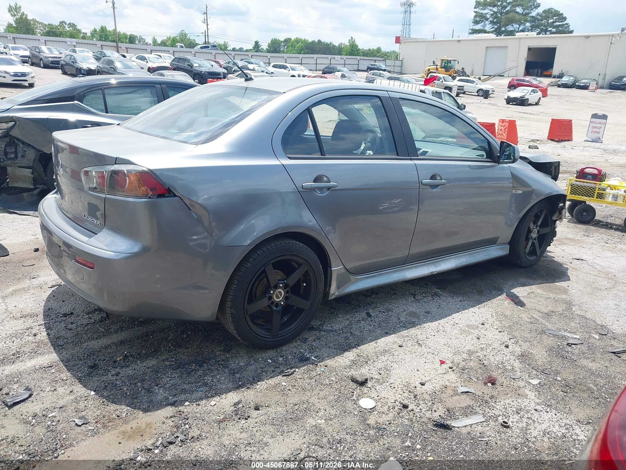 2013 Mitsubishi Lancer Es Gray vin: JA32U2FU5DU020048