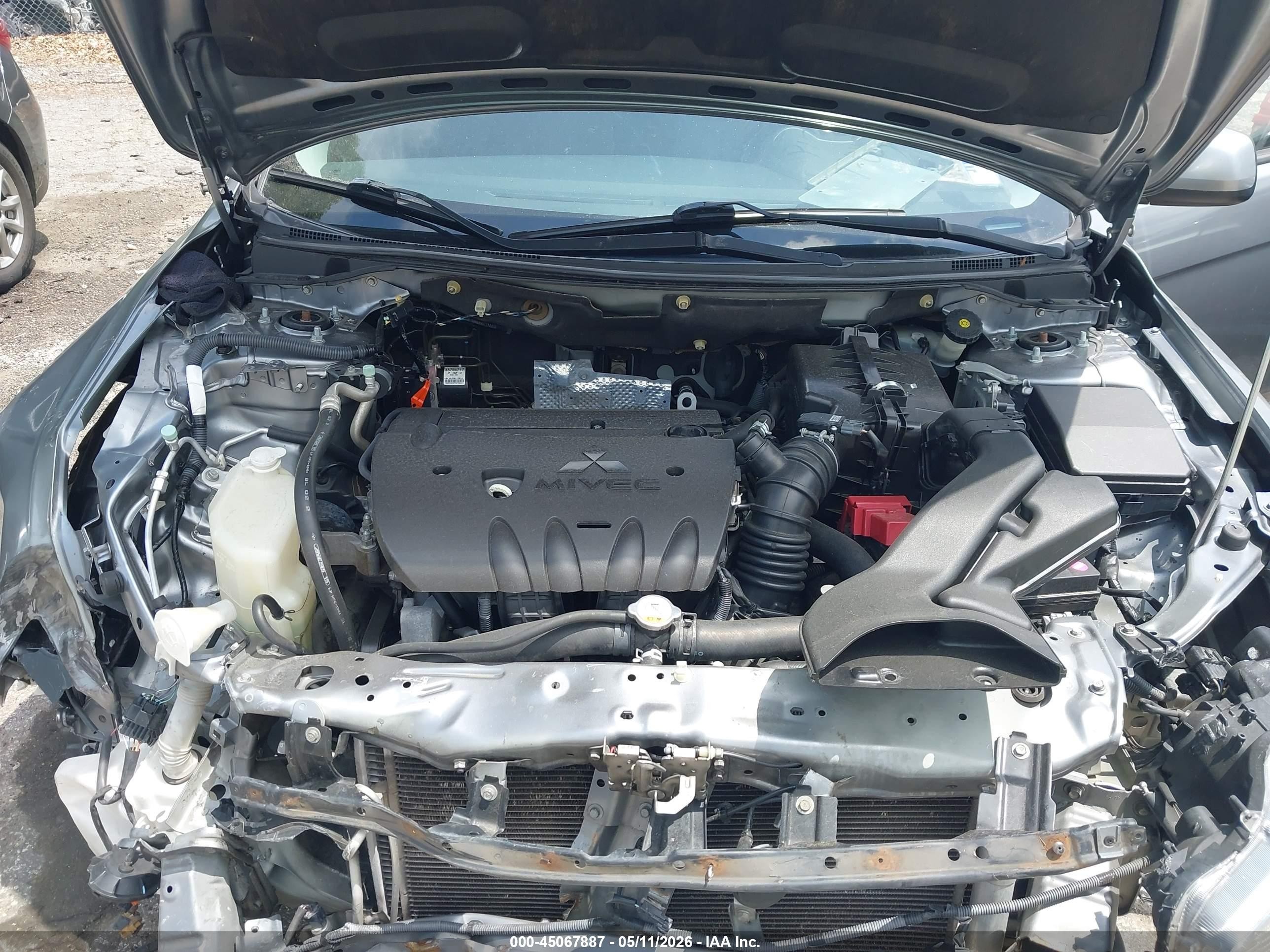 2013 Mitsubishi Lancer Es Gray vin: JA32U2FU5DU020048