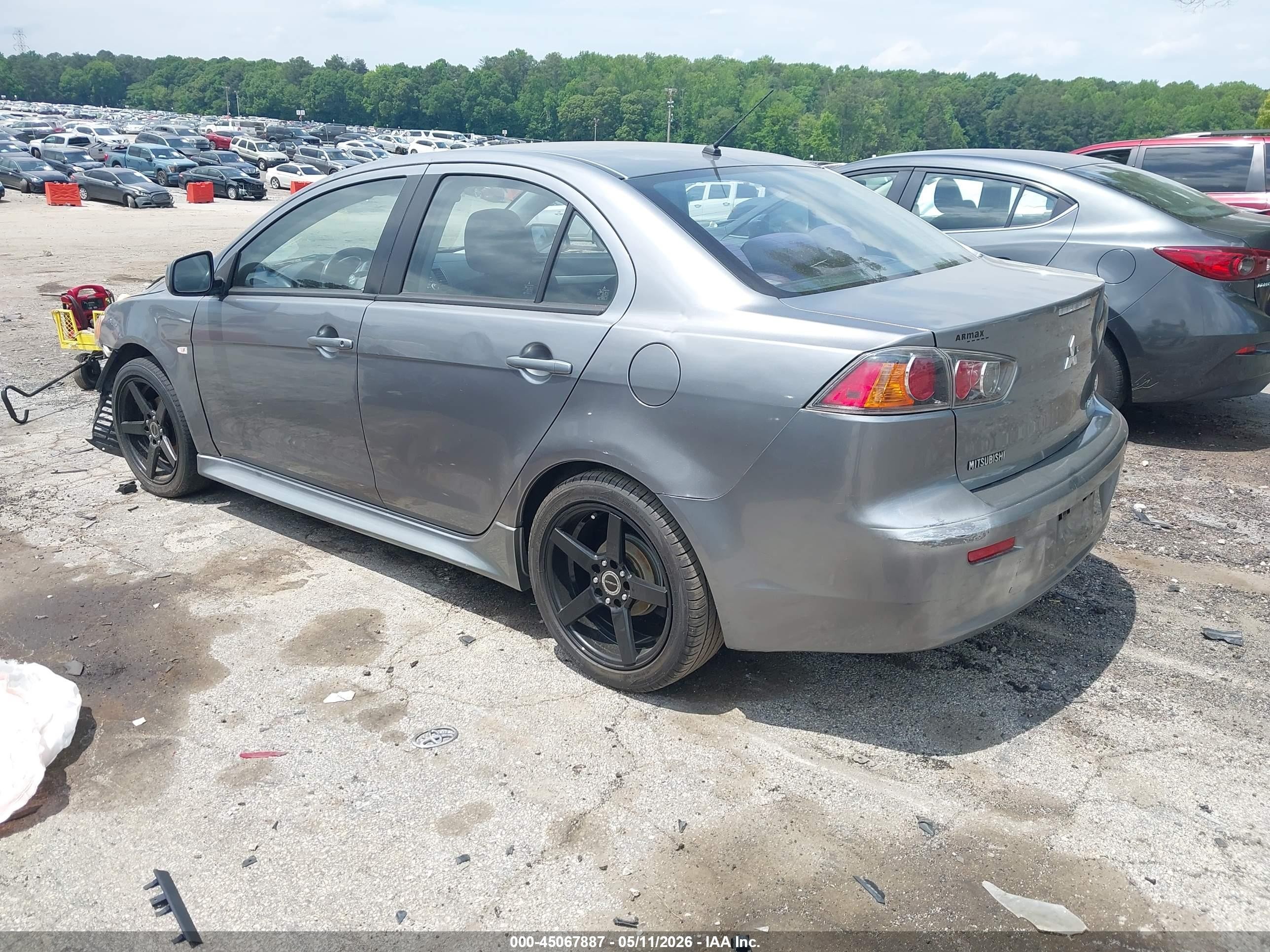 2013 Mitsubishi Lancer Es Gray vin: JA32U2FU5DU020048
