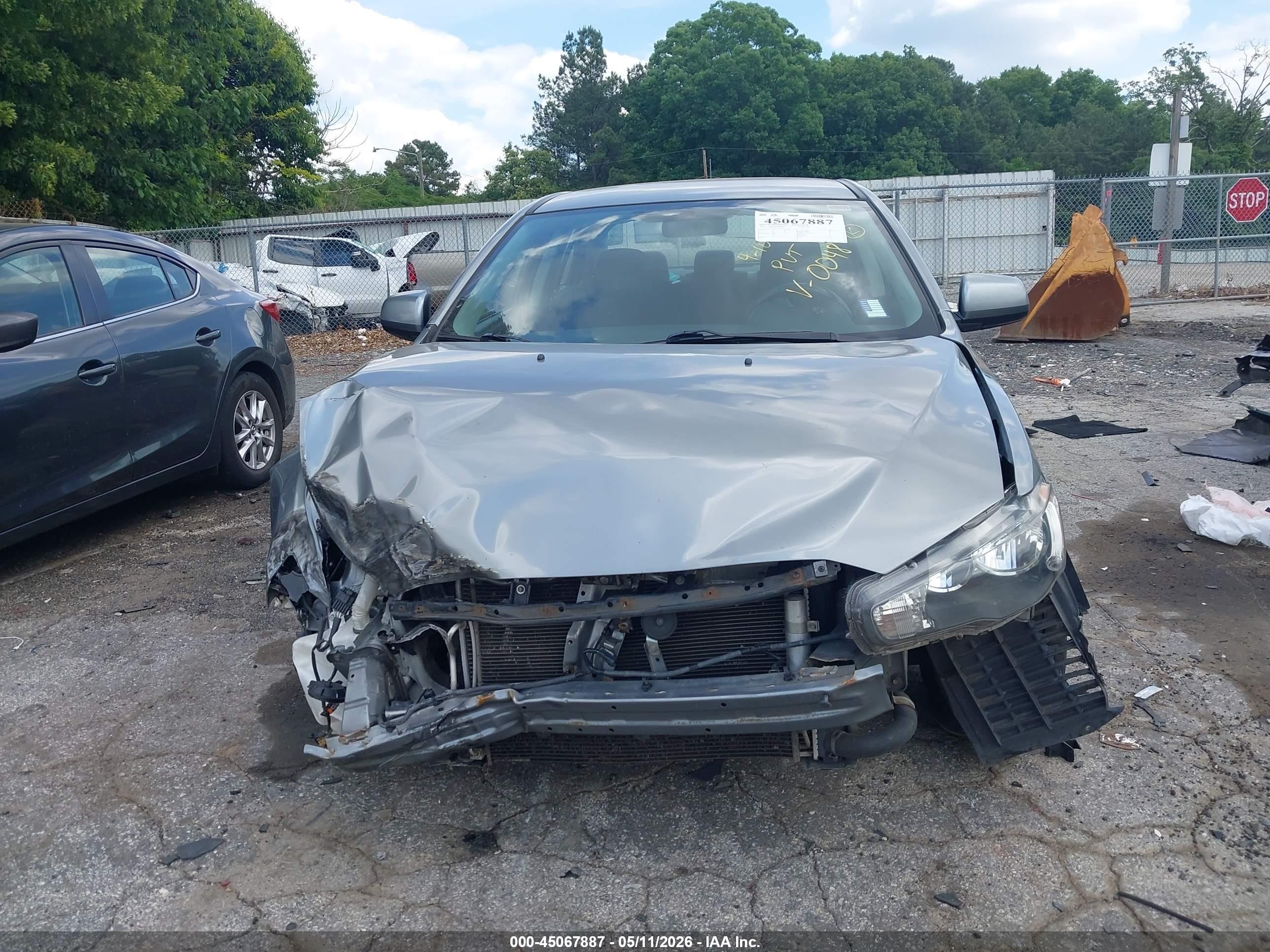 2013 Mitsubishi Lancer Es Gray vin: JA32U2FU5DU020048