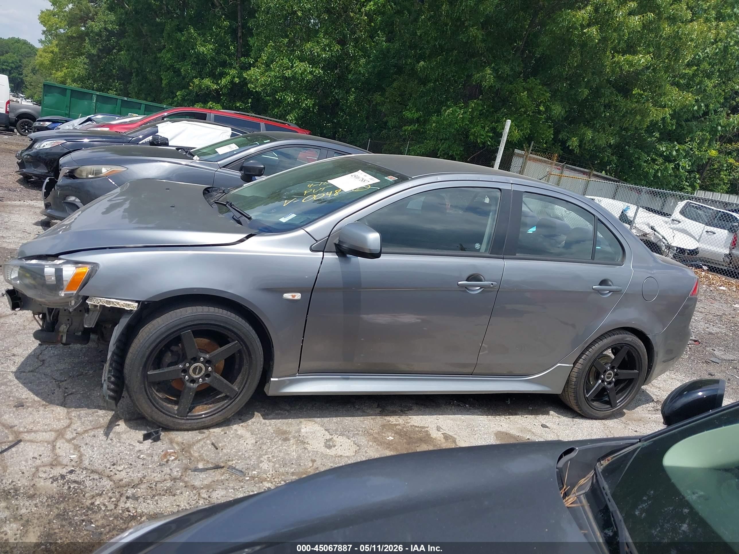 2013 Mitsubishi Lancer Es Gray vin: JA32U2FU5DU020048