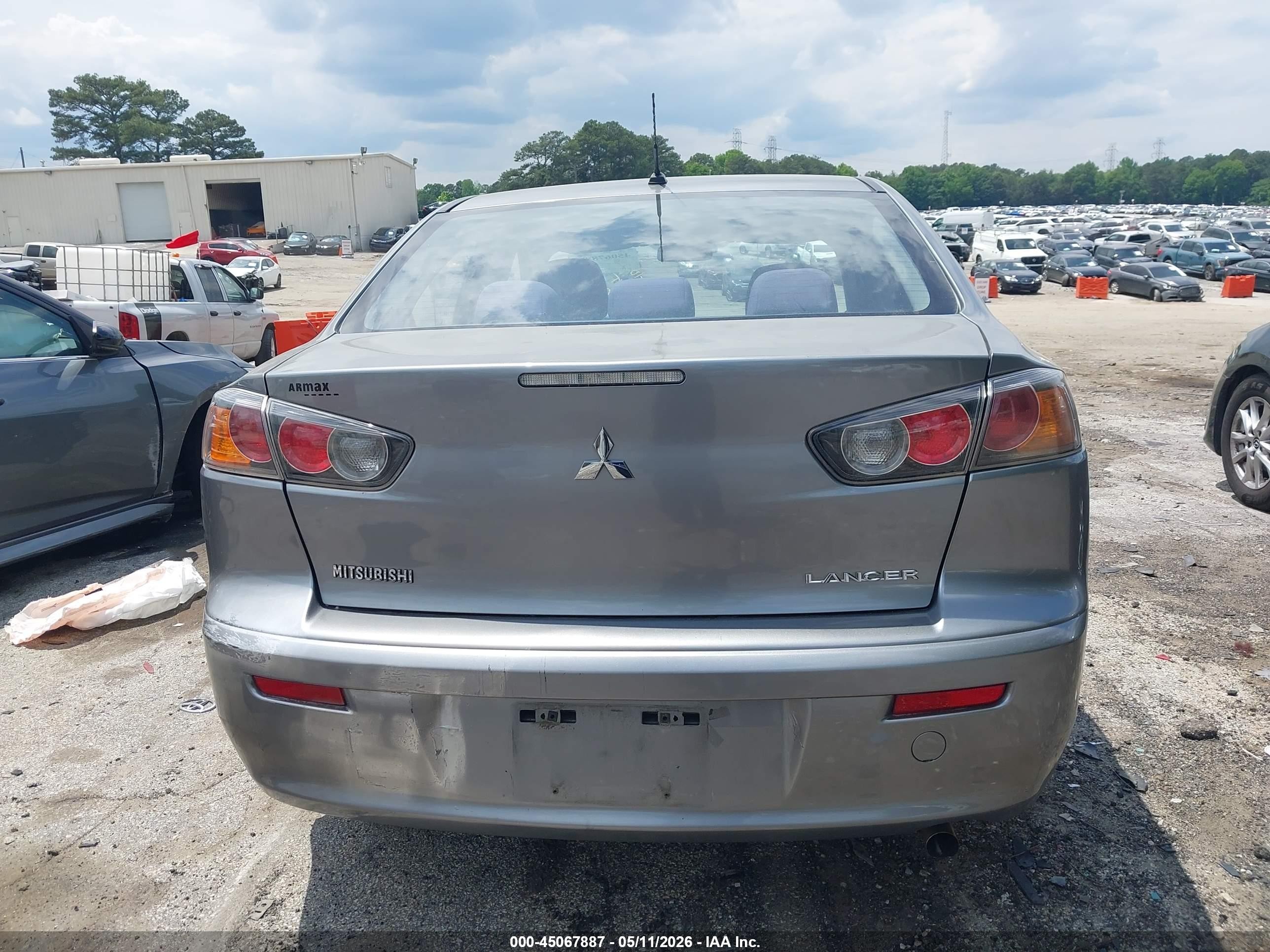 2013 Mitsubishi Lancer Es Gray vin: JA32U2FU5DU020048