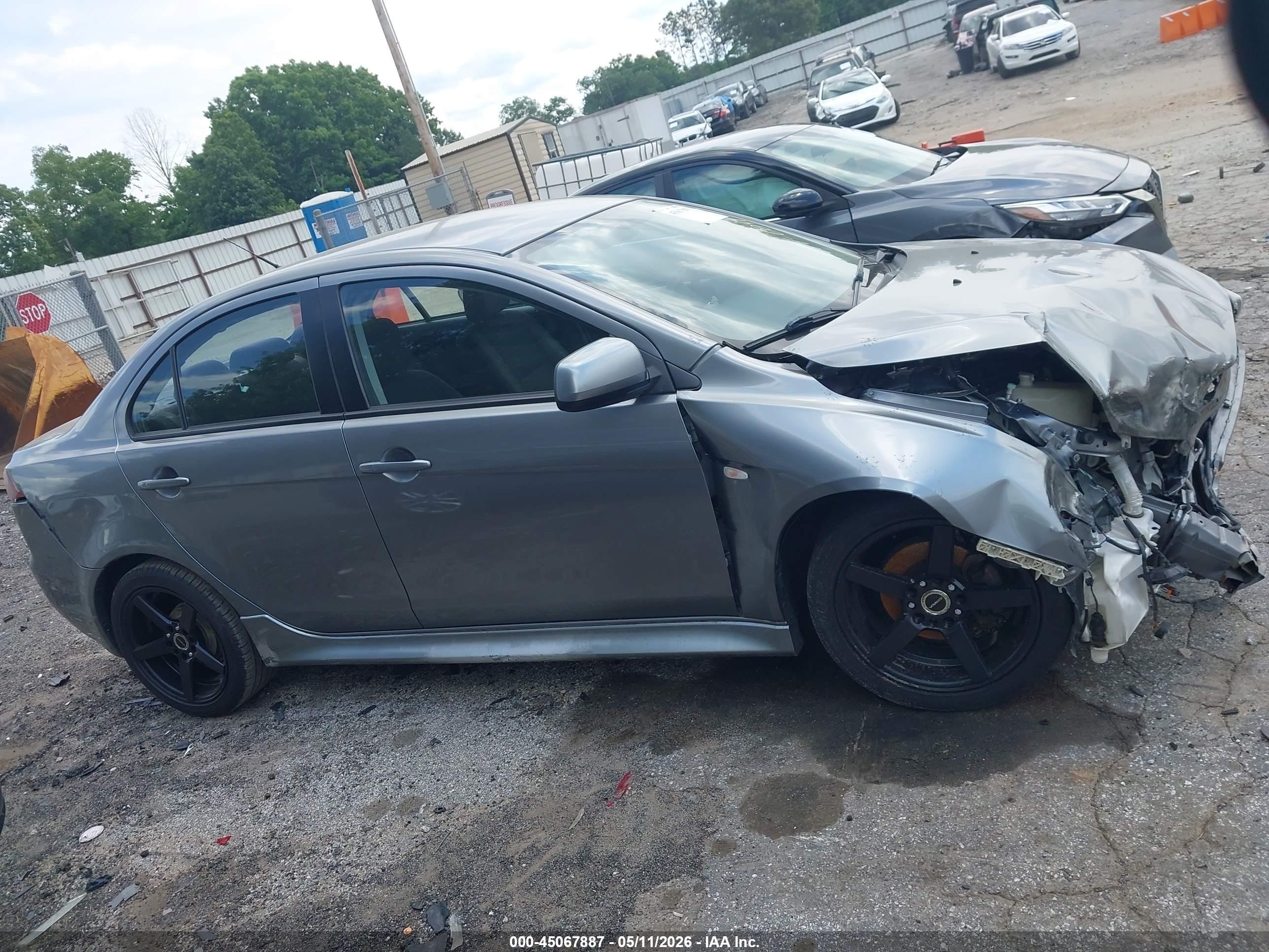 2013 Mitsubishi Lancer Es Gray vin: JA32U2FU5DU020048